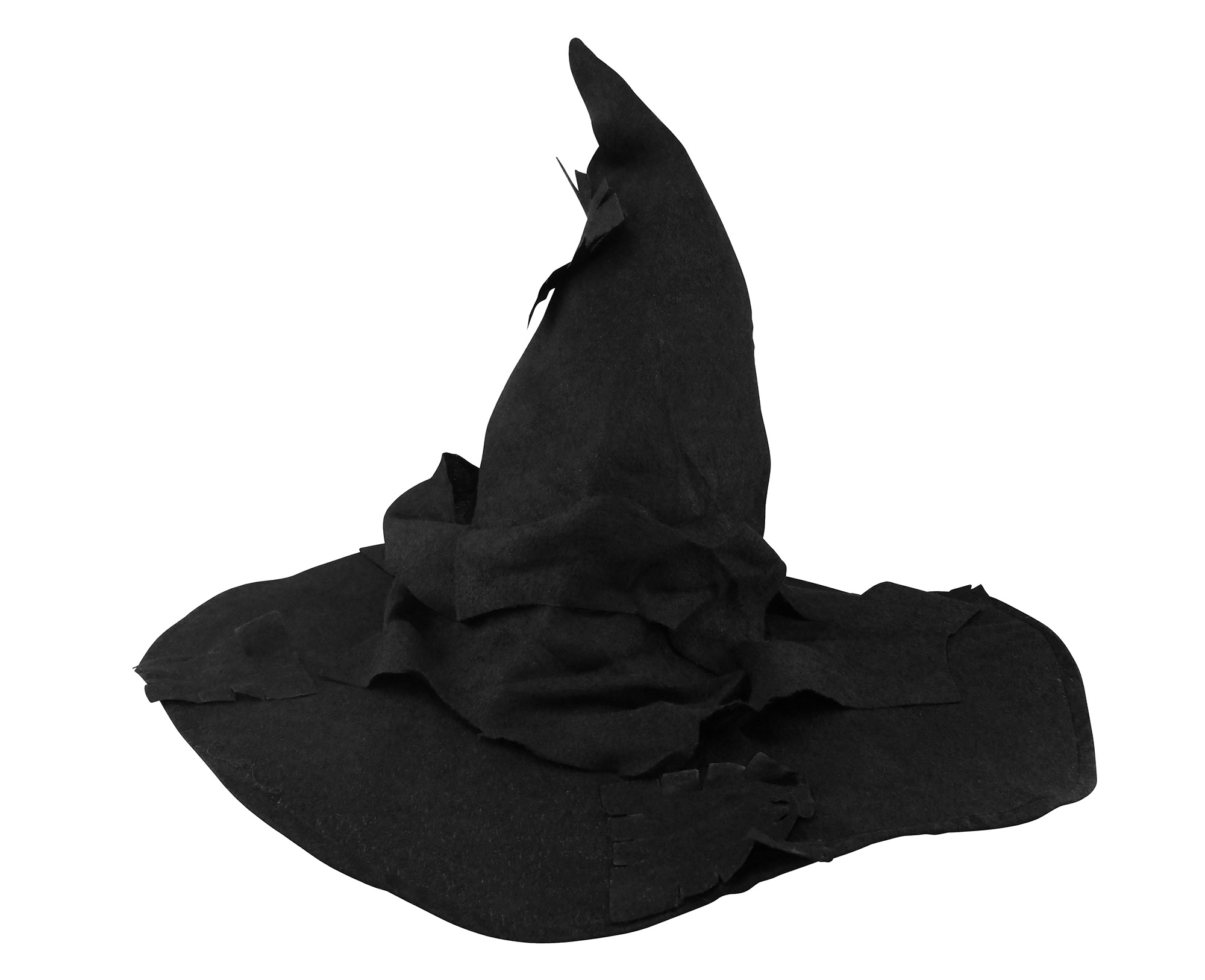 Adult Womens Tattered Fabric Witch Wizard Scarecrow Sorting Hat ...