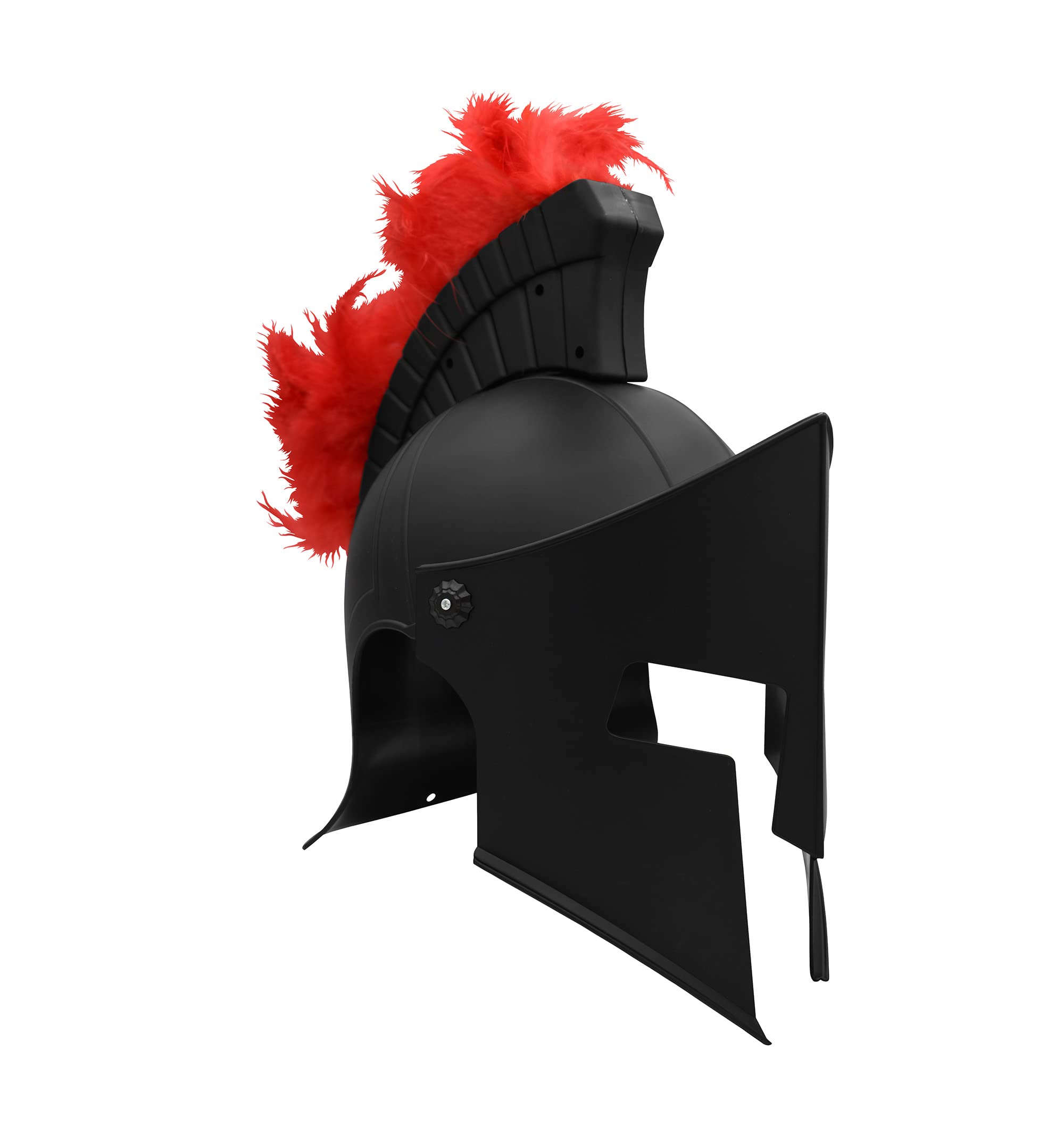 Medieval Knight Greek Spartan Helmet And Spear Prop Roman Gladiator Costume - Picture 8 of 29