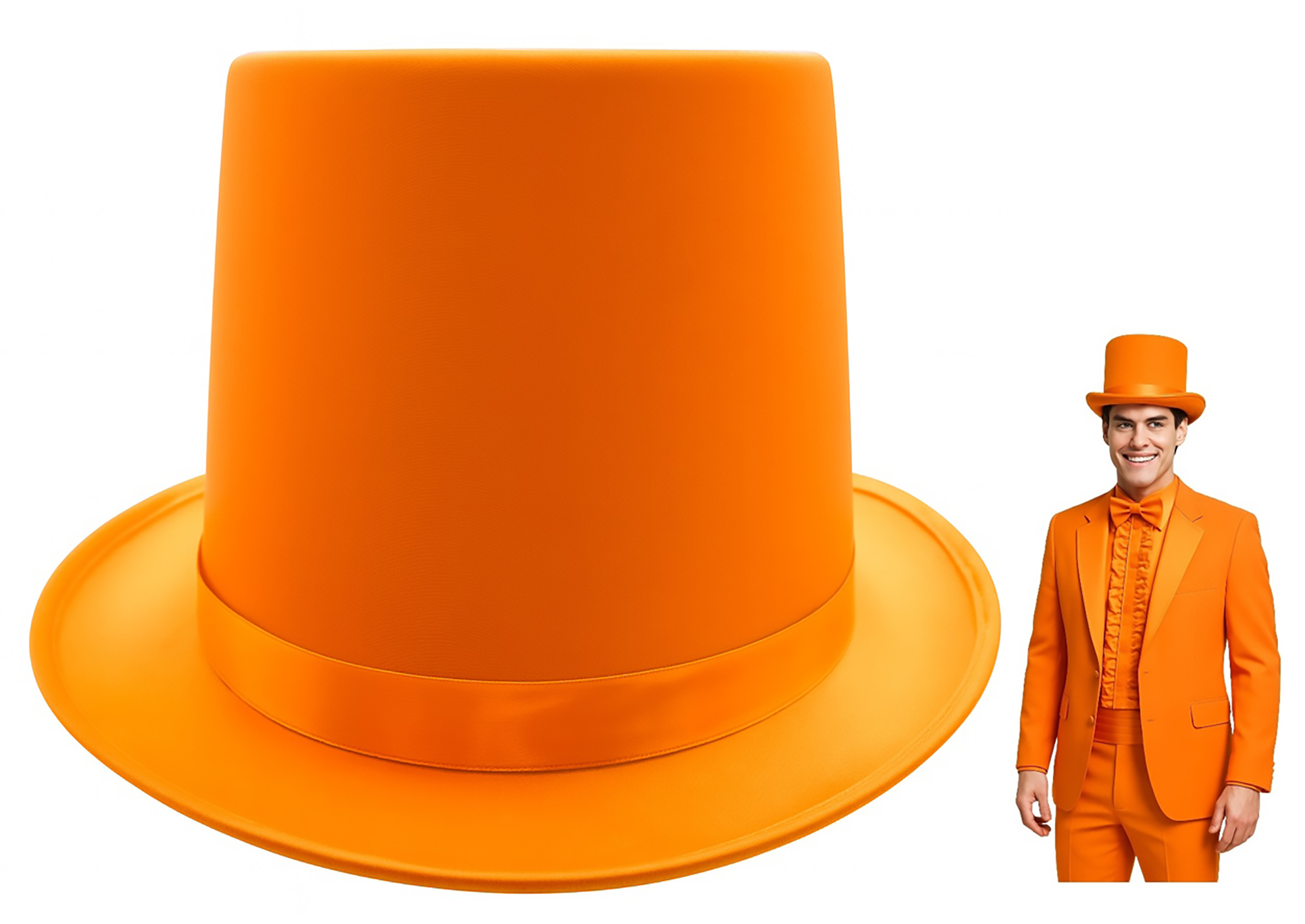 Adult Satin Top Hat Magician Gentleman Roaring 20s Tuxedo Formal Costume - Picture 46 of 56