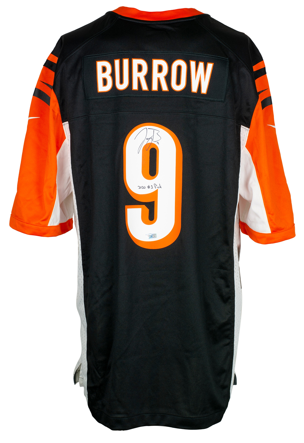 Joe Burrow Cincinnati Bengals Autographed White Nike Color Rush Limited  Jersey with 2020 #1 Pick Inscription