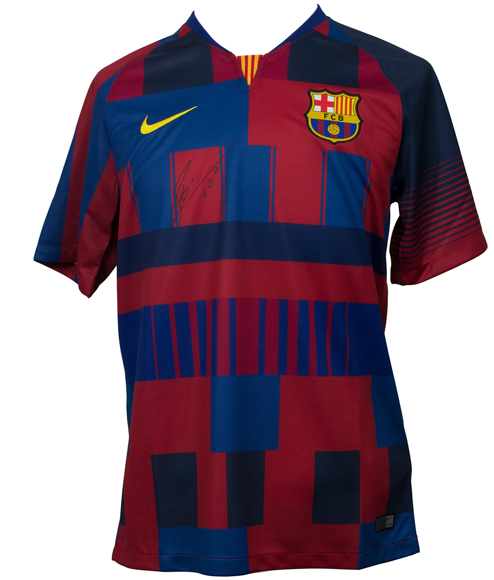 Lionel Messi Signed Nike Barcelona 20th Anniv Soccer ...