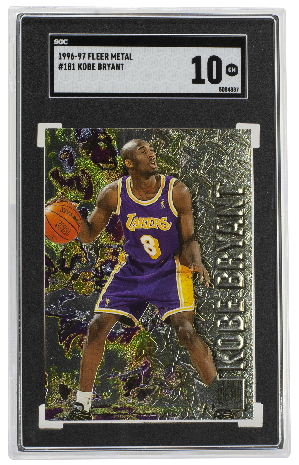 Kobe Bryant 1996 Fleer 181 Lakers Precious Metal Rookie