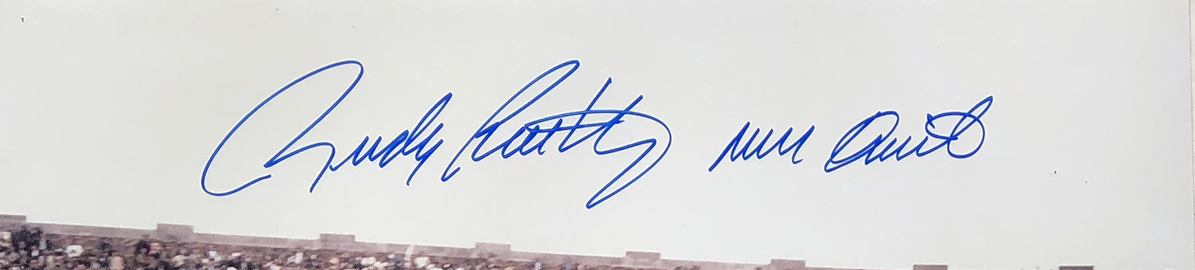 rudy ruettiger signature