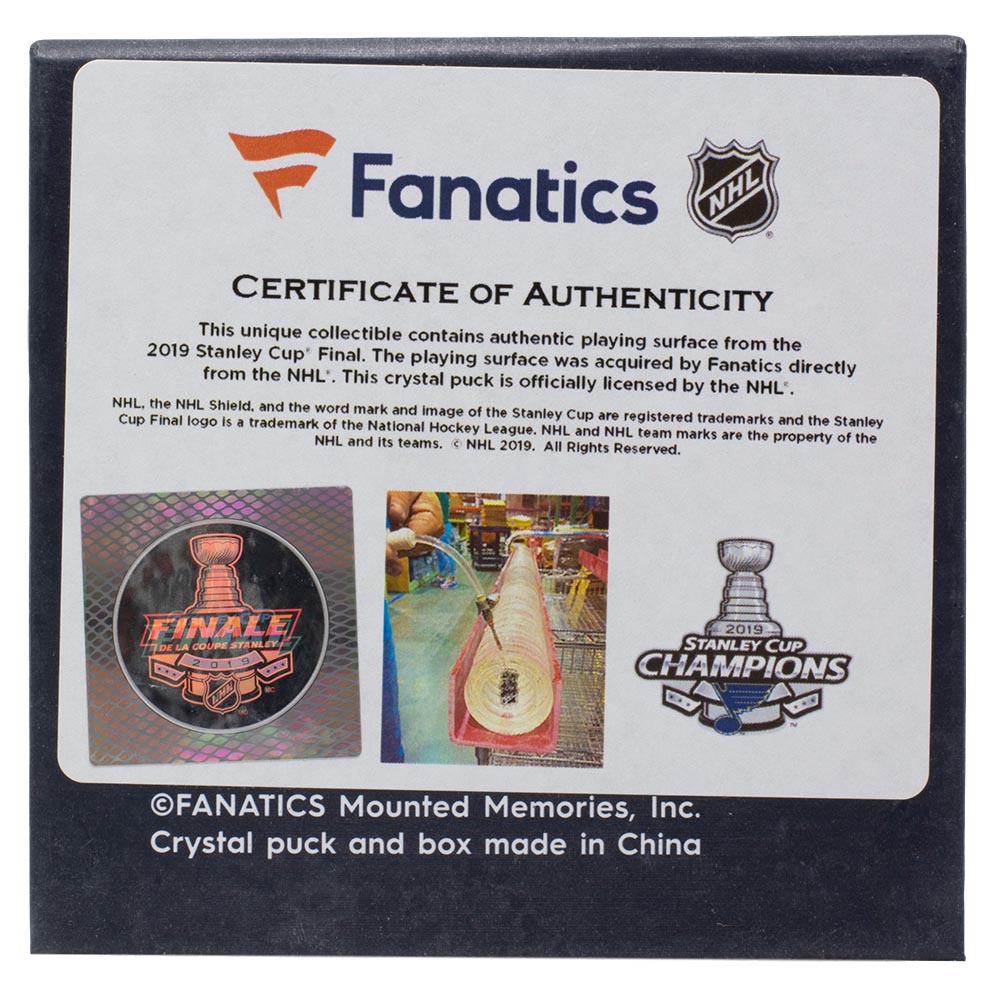 2019 Stanley Cup Champs St. Louis Blues Hockey Puck w/Game Used Ice Fanatics | eBay