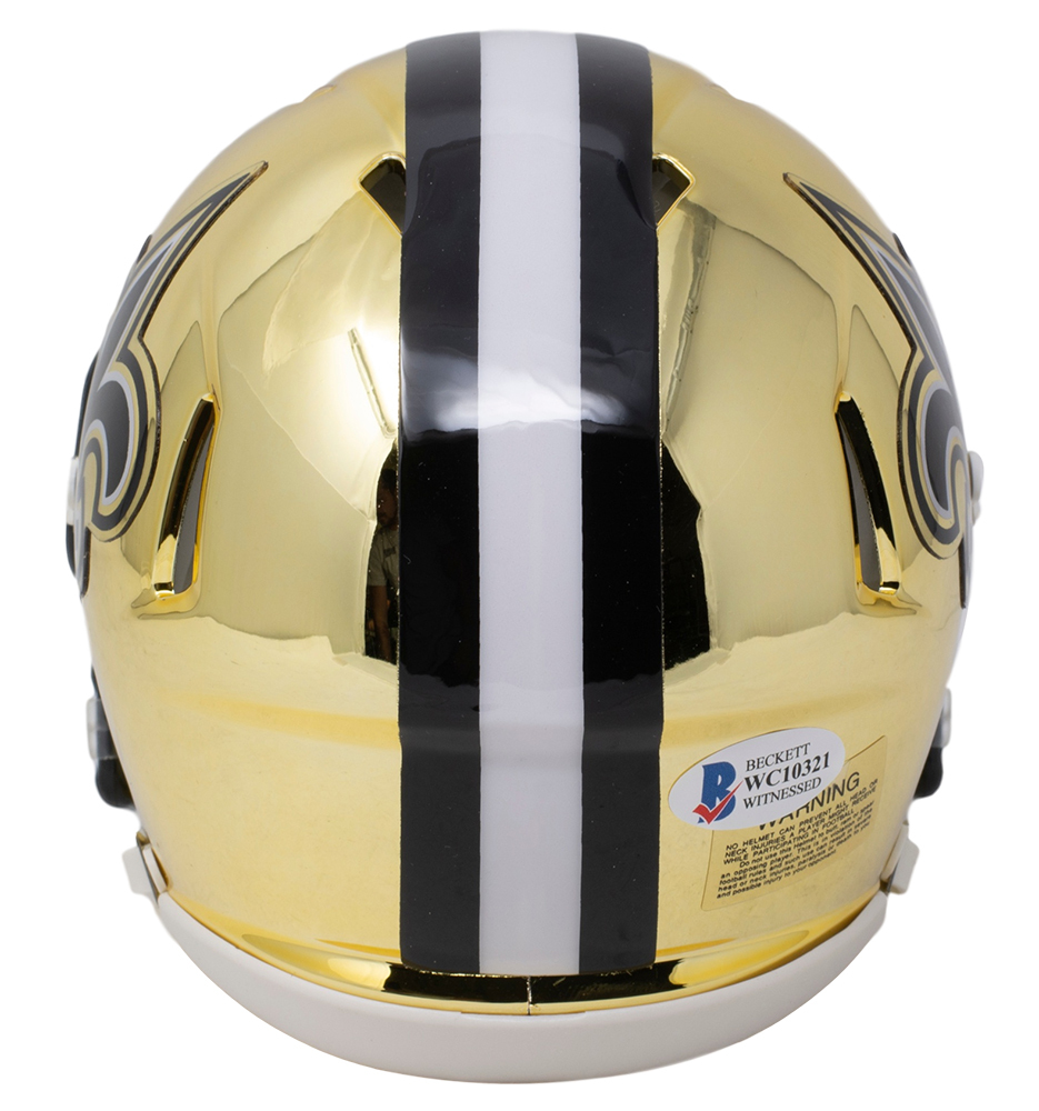 Taysom Hill Signed New Orleans Saints Mini Chrome Speed Replica Helmet BAS ITP | eBay
