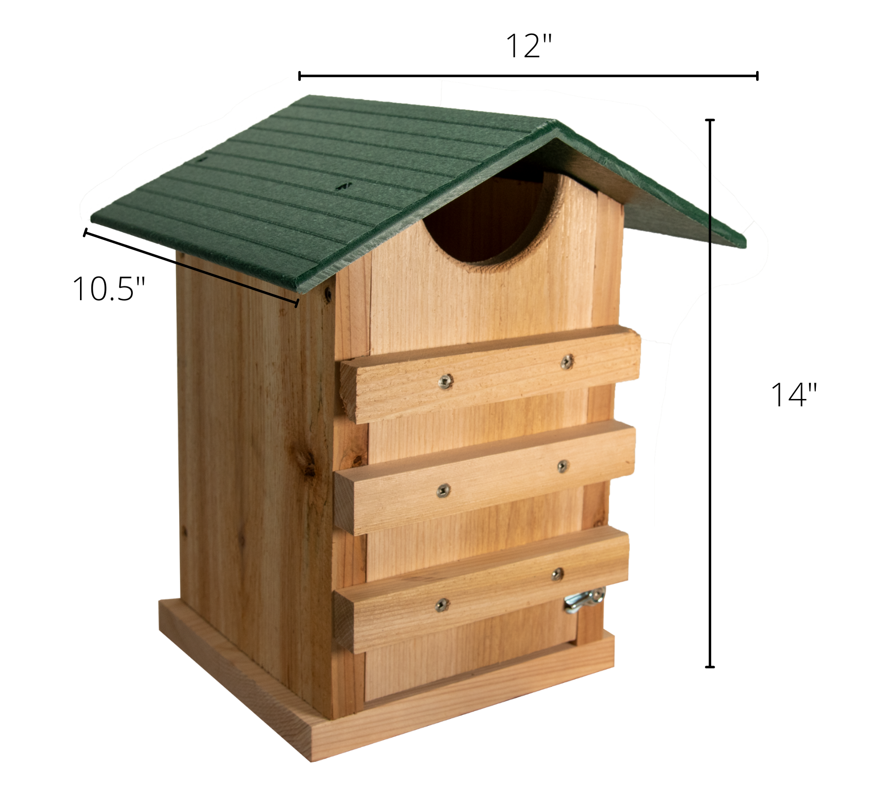 Outdoor Décor Handmade in USA Vundahboah Amish Goods Screech Owl House Box for Nesting Cedar