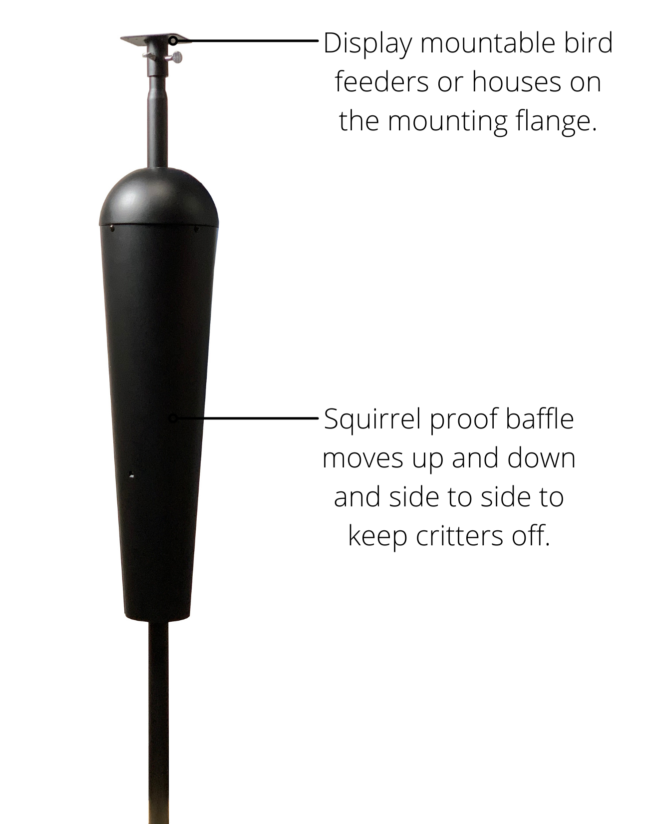 Squirrel Stopper Denali Squirrel Proof Mounting Pole System 