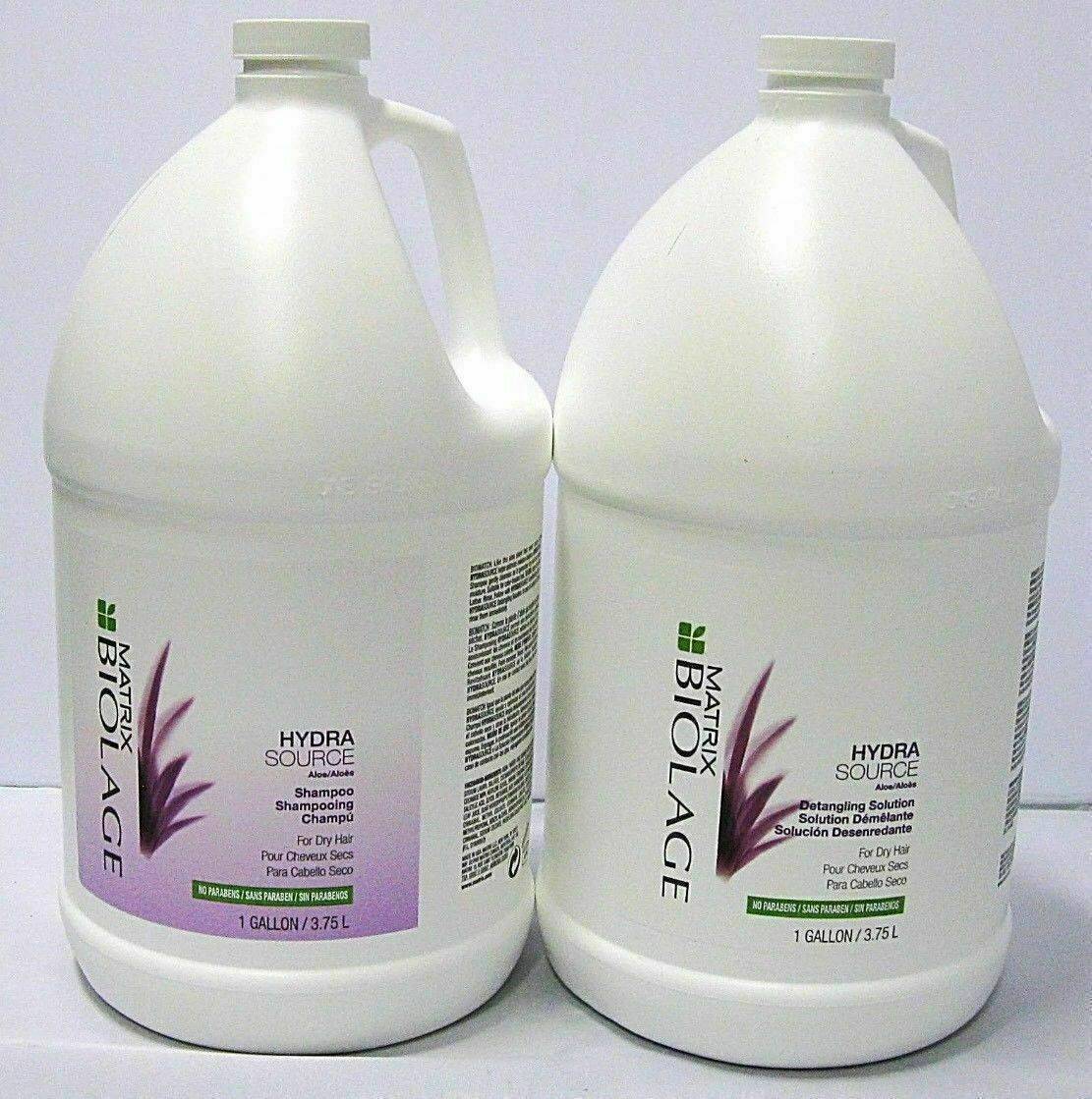 Matrix Biolage HydraSource Shampoo and Detangling Solution Gallon Set