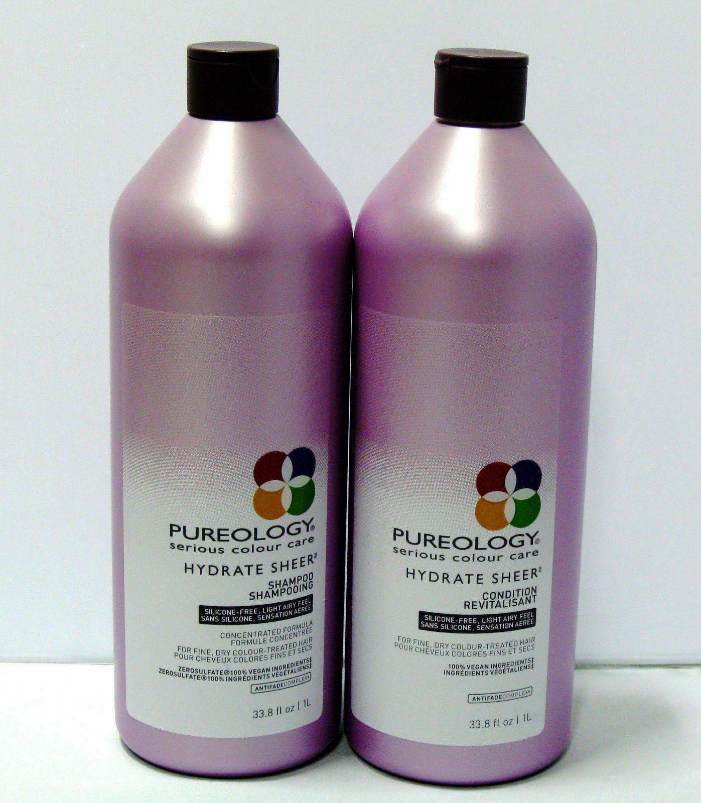 Pureology Hydrate Sheer Shampoo & Conditioner 33.8 oz Liter Duo | eBay