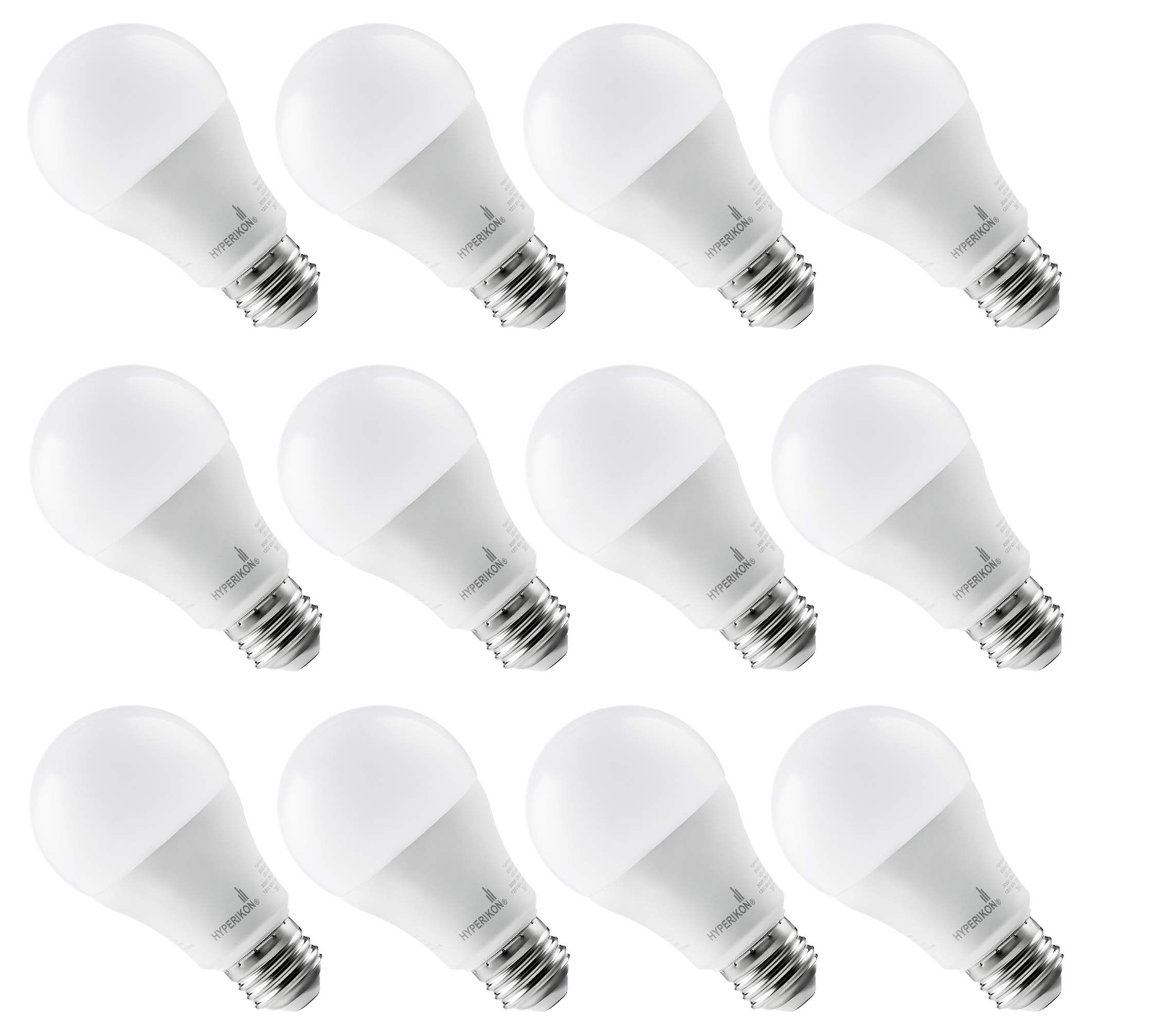 LED 14W Bulbs Hyperikon LED A19 Dimmable Bulb 100W Equivalent 12 Pack Inc HyperA19-14W40 Daylight 4000K 