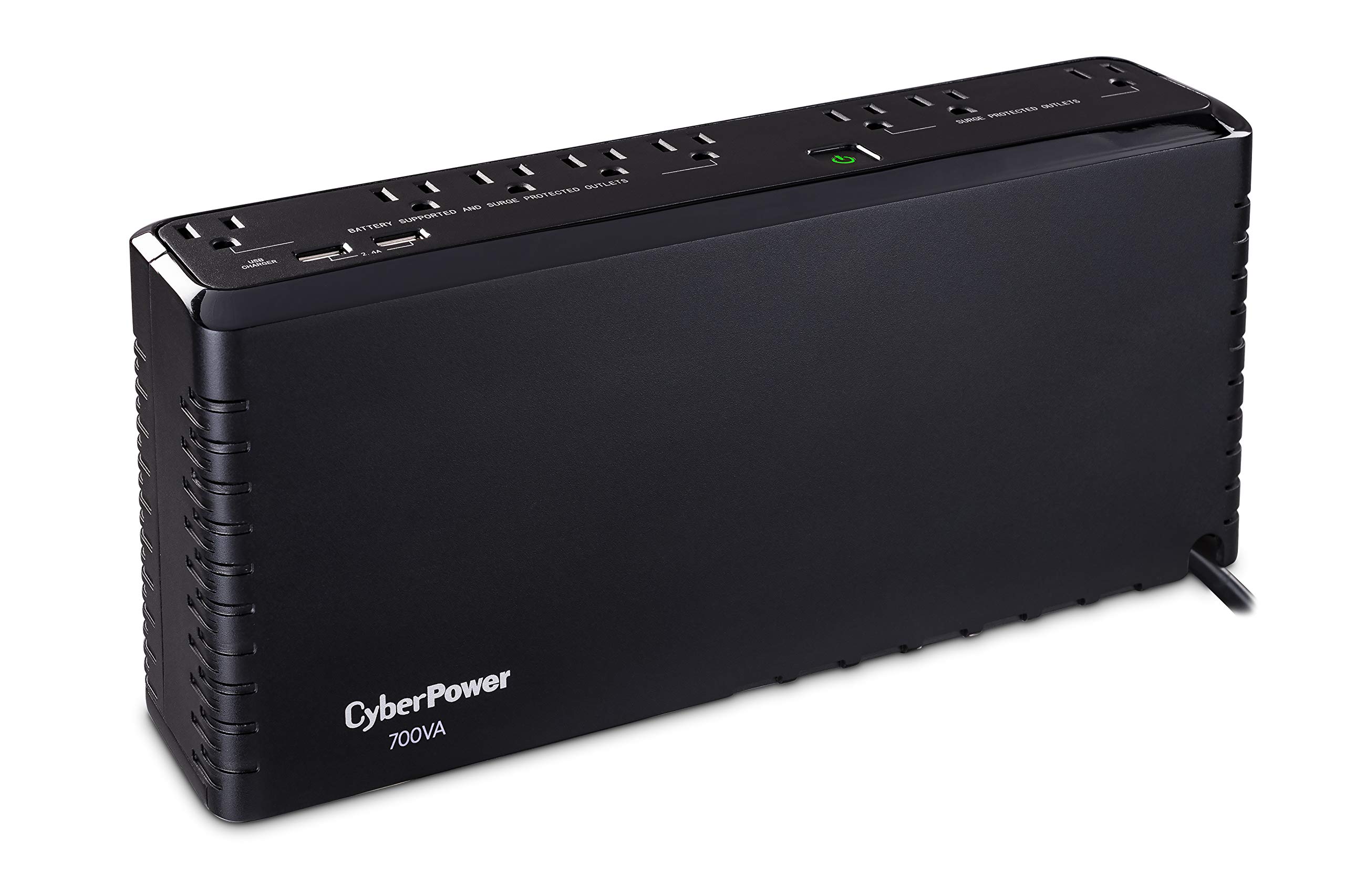 CyberPower SL700U Standby UPS System, 700VA/370W, 8 Outlets, 2 USB