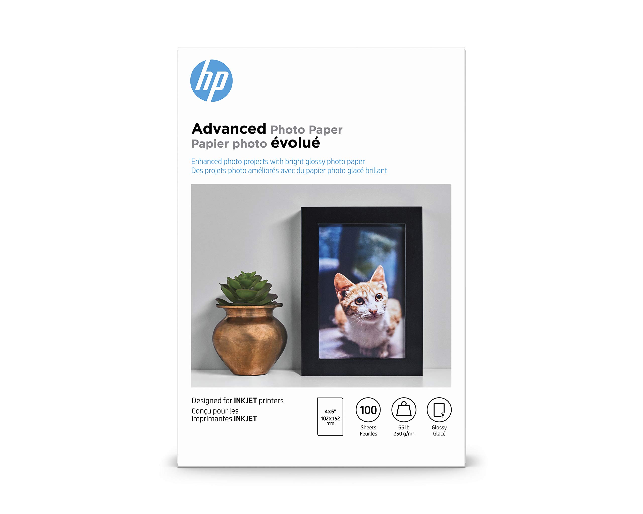 Hewlett Packard HP? Photo Paper Advanced Photo 4" x 6", 10.5 Mil