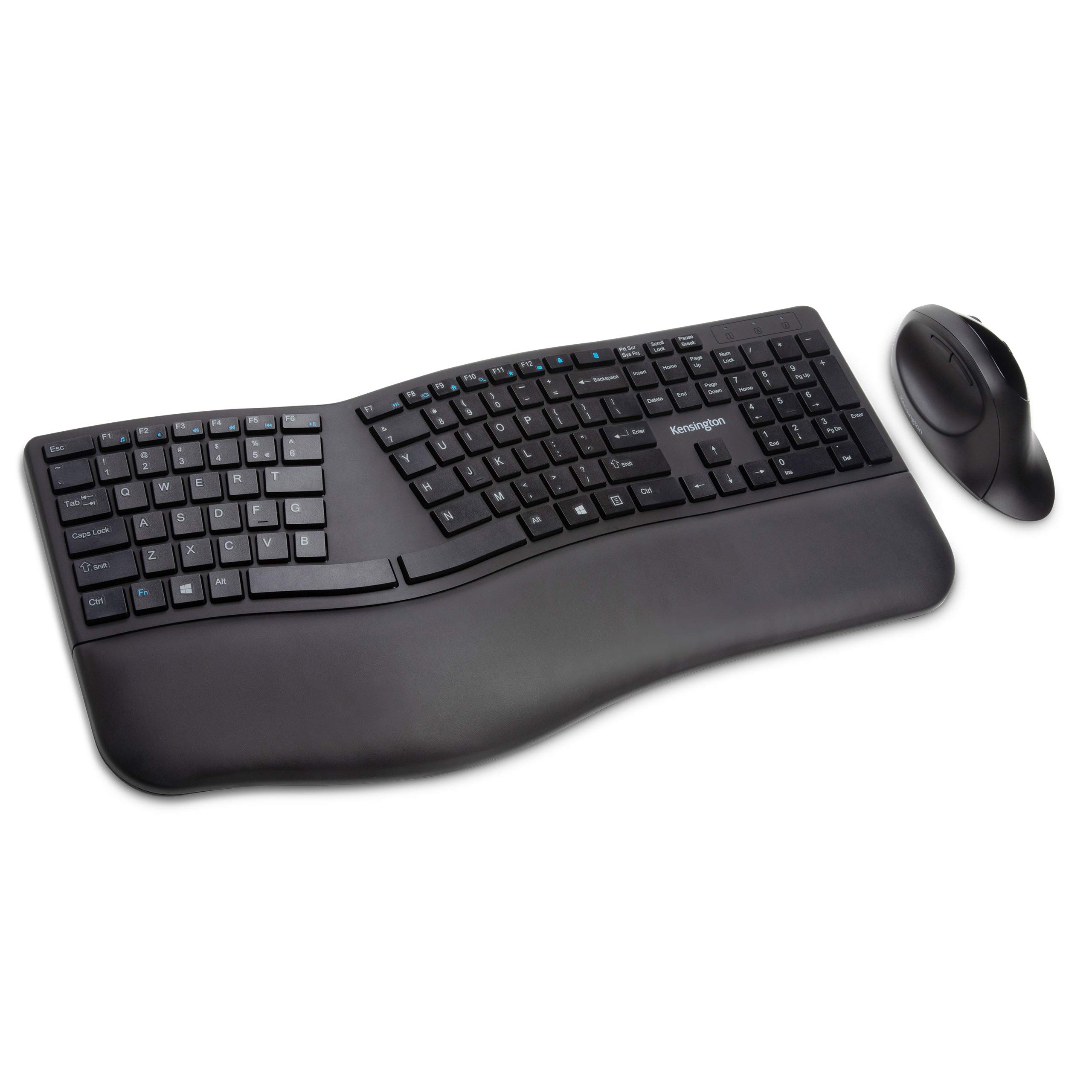 Kensington Pro Fit Ergonomic Wireless Keyboard and Mouse - Black