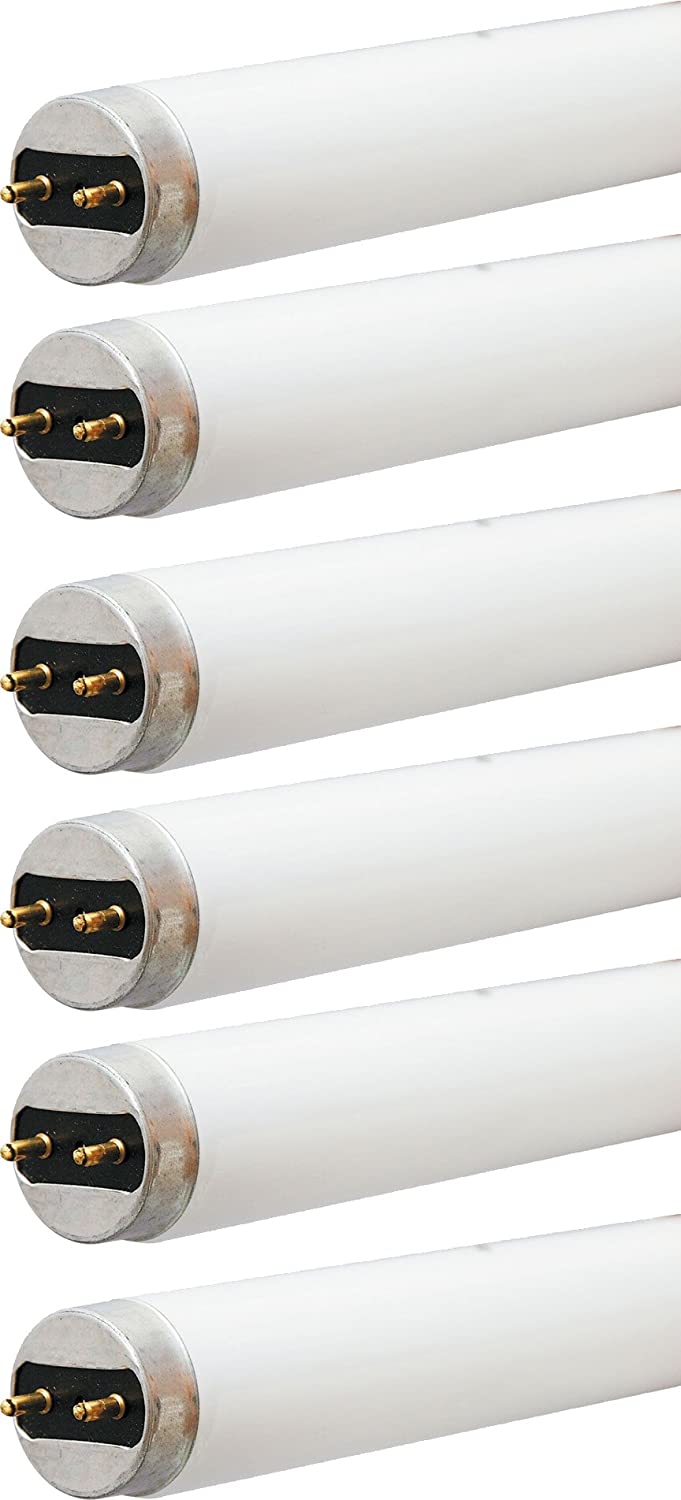 6 pack) Sylvania 22510 F15T8/DSW 15 watt T8 Fluorescent Tube 18