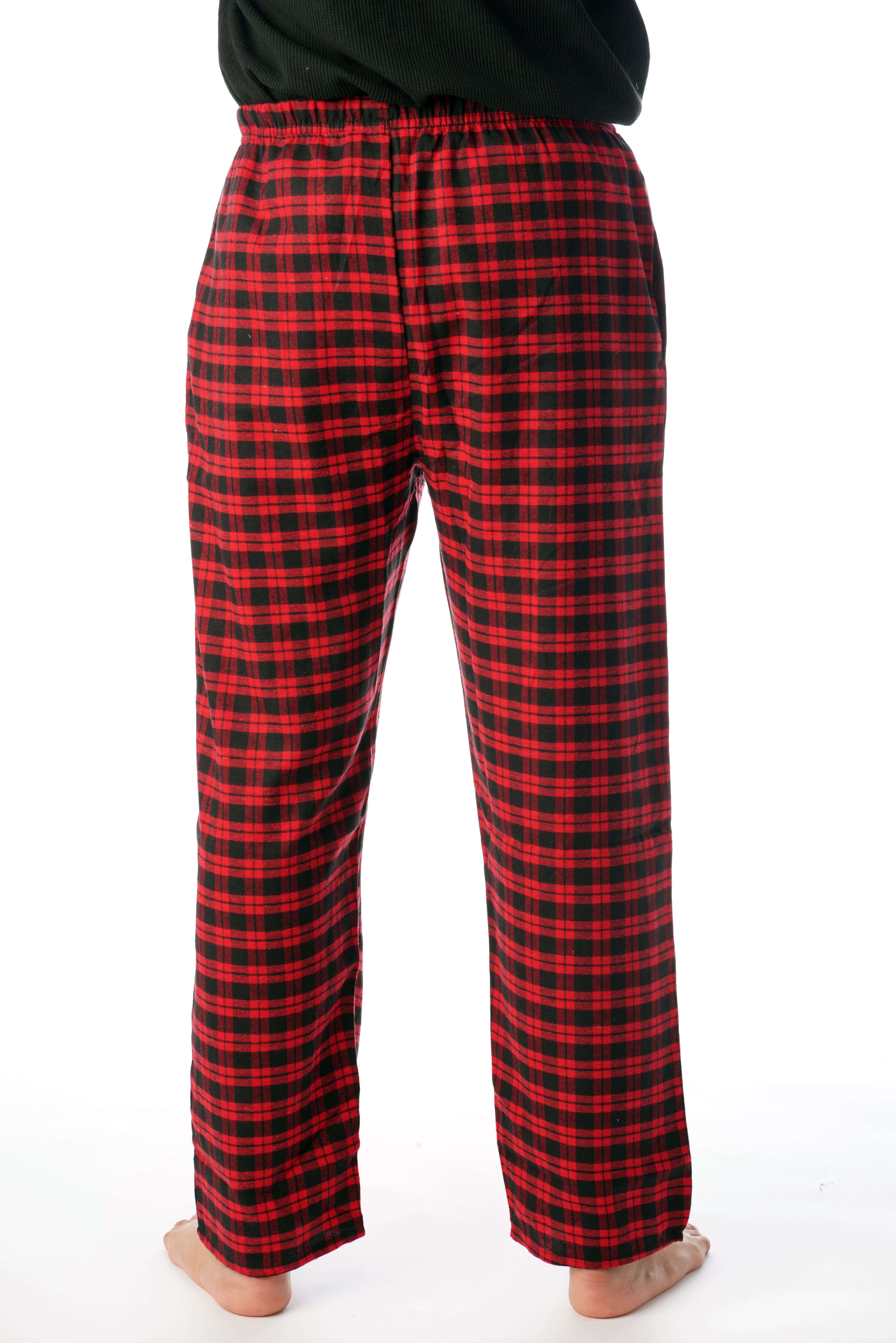 Andrew Scott Mens 4 Pack 100/% Cotton Flannel Pajama Sleep Pant Lounge Pants