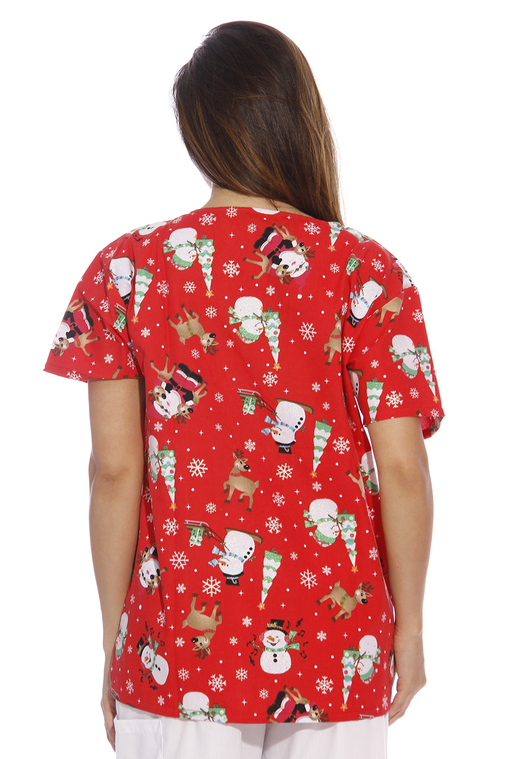 Just Love Women's Scrub Tops / Holiday Scrubs / Nursing Scrubs - Picture 38 of 51