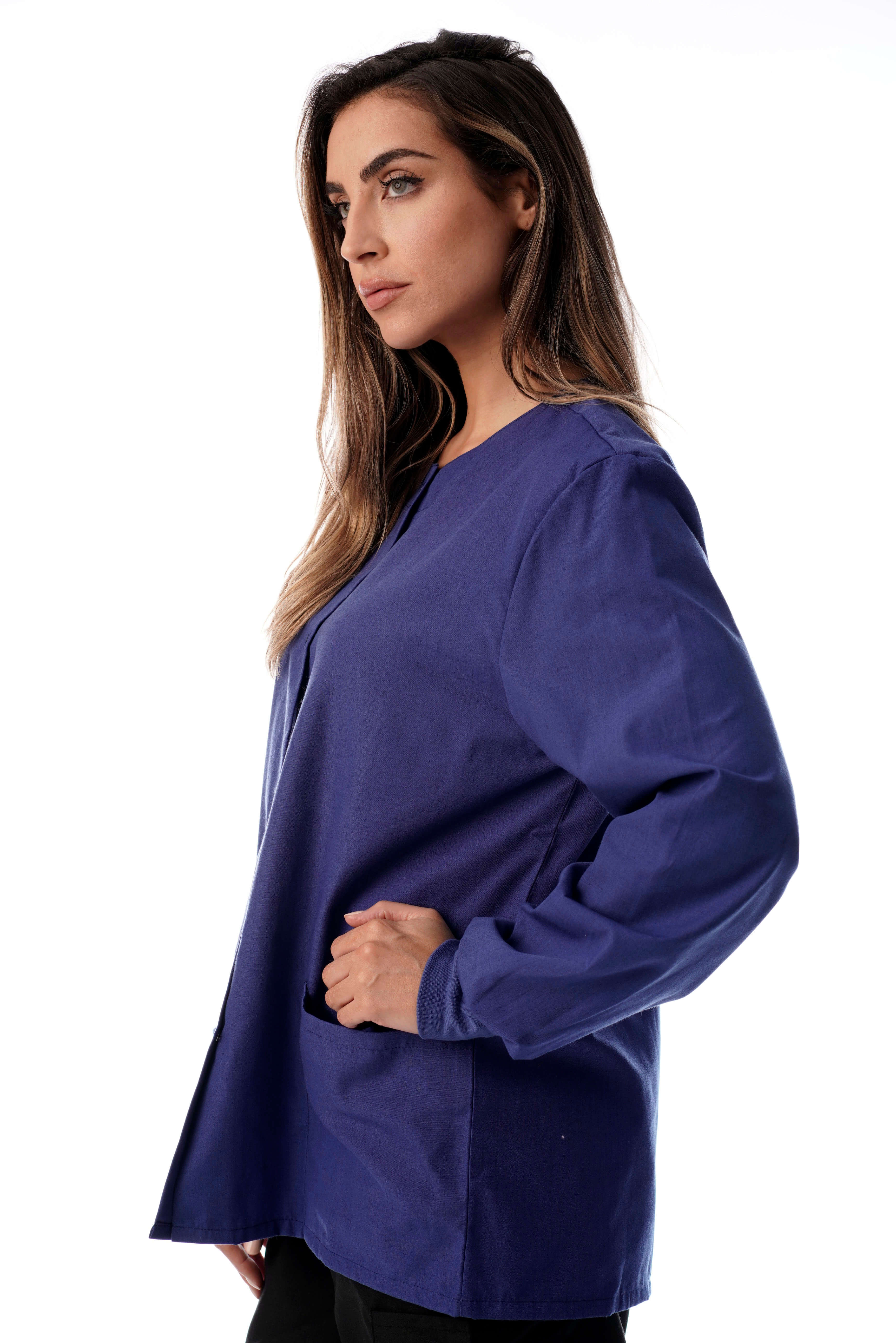 Just Love Women's Solid Scrub Jacket - Comfortable and Professional Uniform Coat - Picture 38 of 73