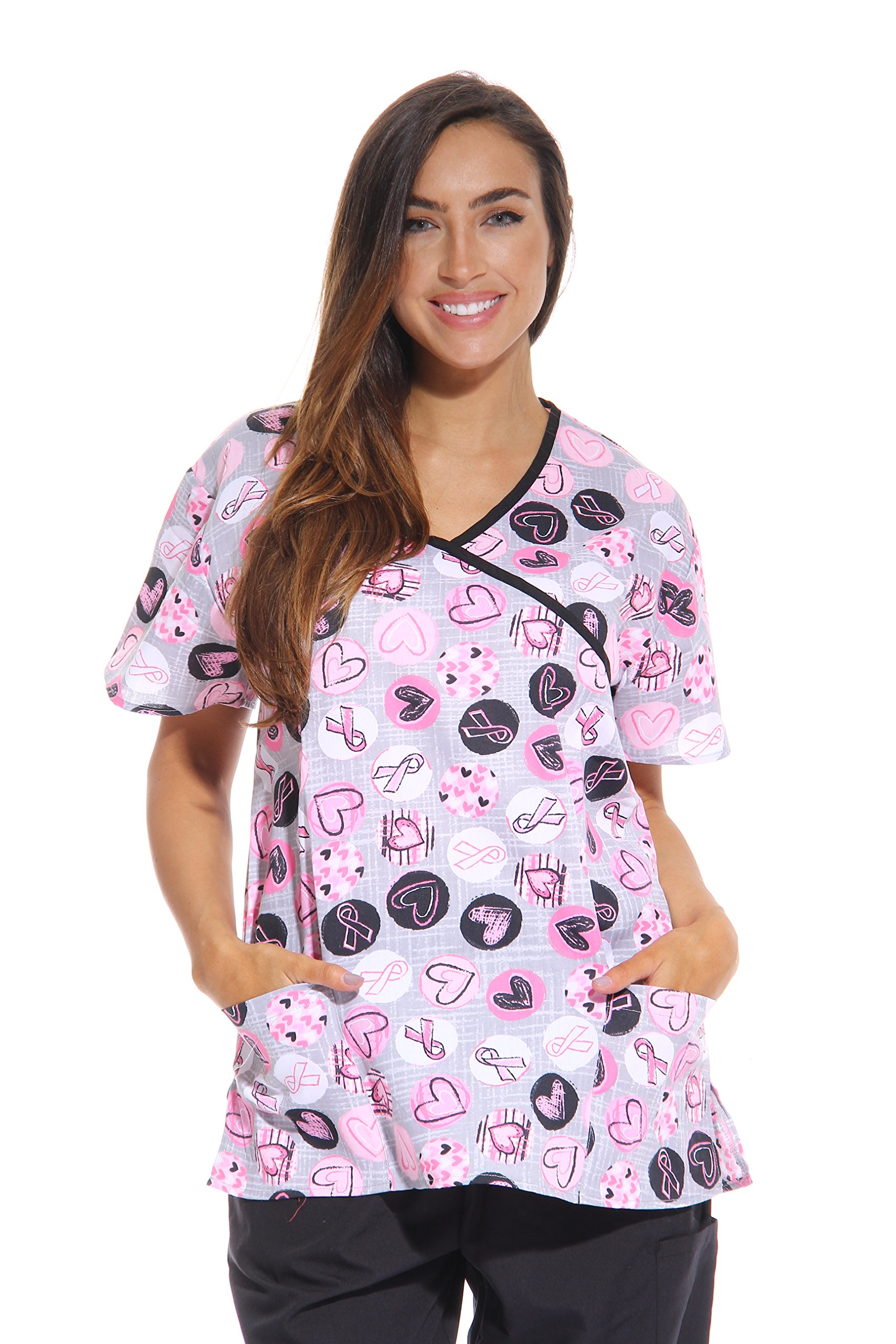 Just Love Women's Scrub Tops / Holiday Scrubs / Nursing Scrubs - Picture 27 of 51