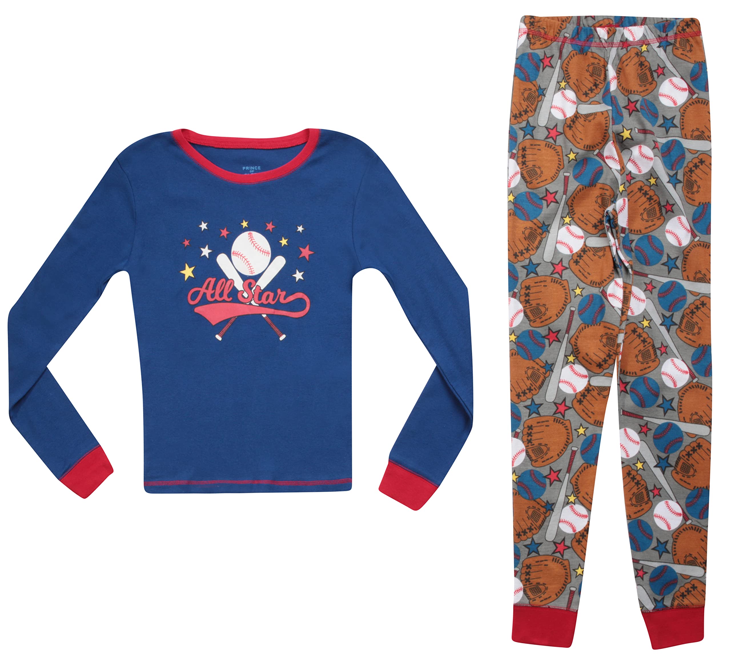 Prince of Sleep Cotton Pajamas Sets for Boys 34503-10610-10-12 - Picture 27 of 56