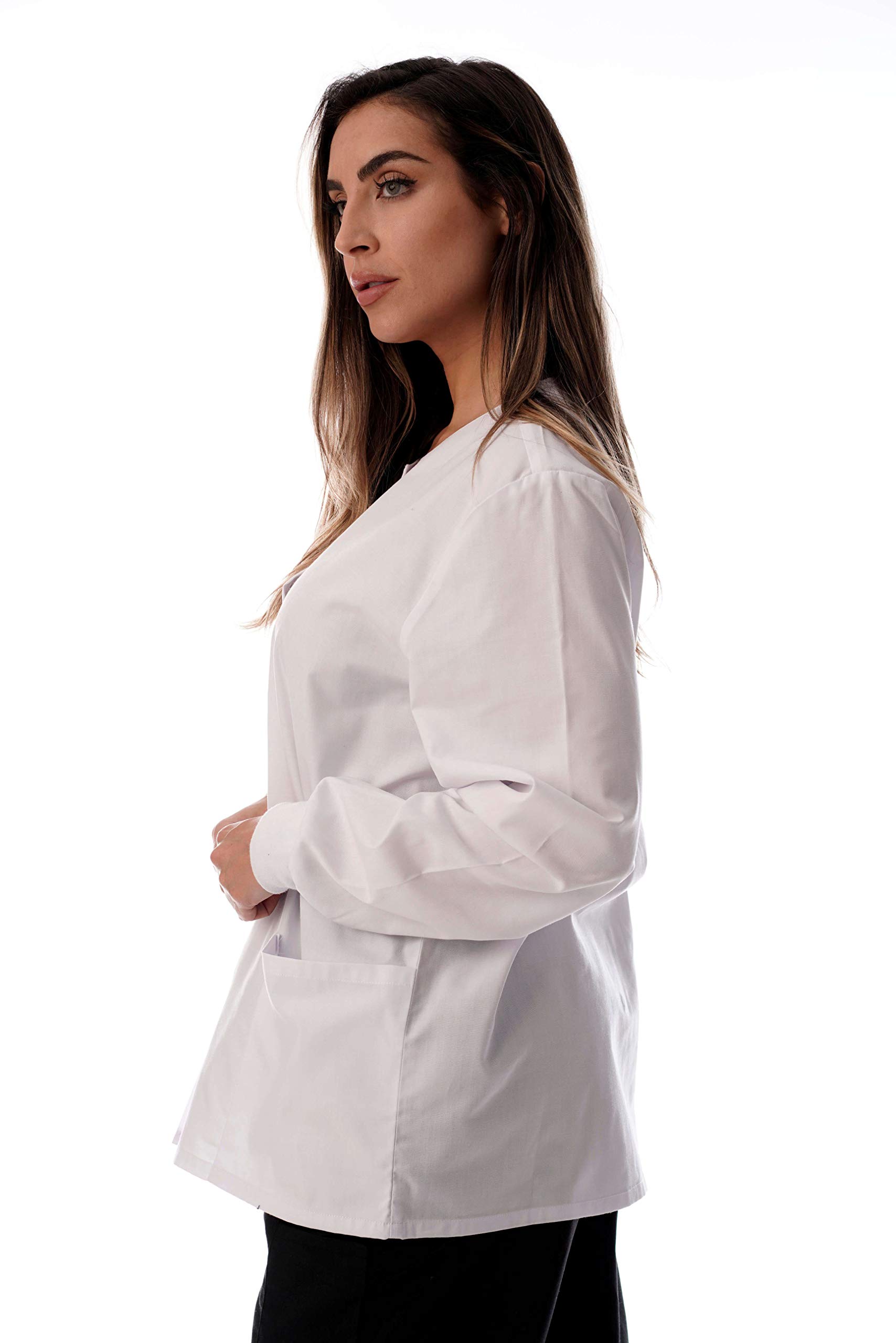Just Love Women's Solid Scrub Jacket - Comfortable and Professional Uniform Coat - Picture 72 of 73