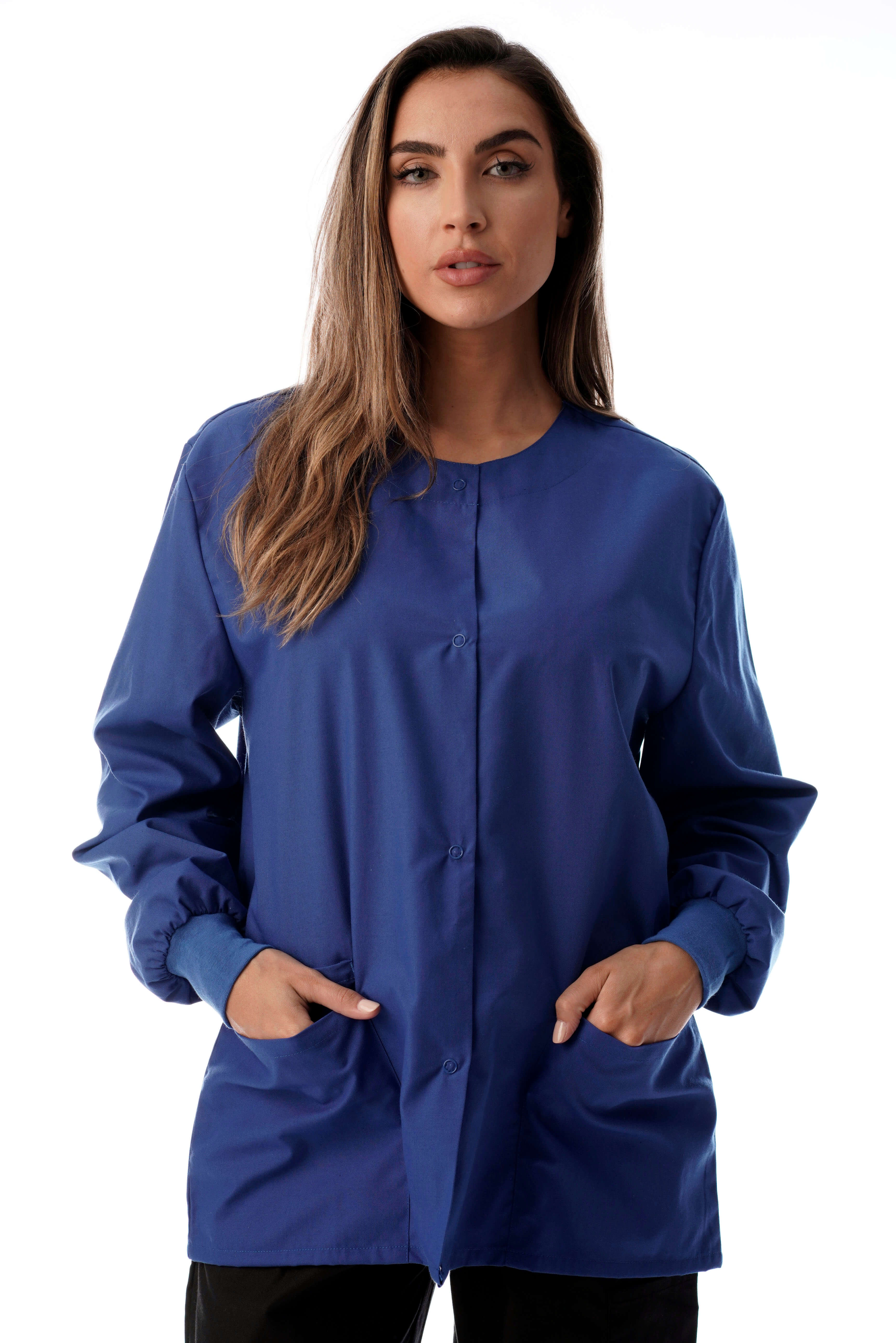 Just Love Women's Solid Scrub Jacket - Comfortable and Professional Uniform Coat - Picture 59 of 73