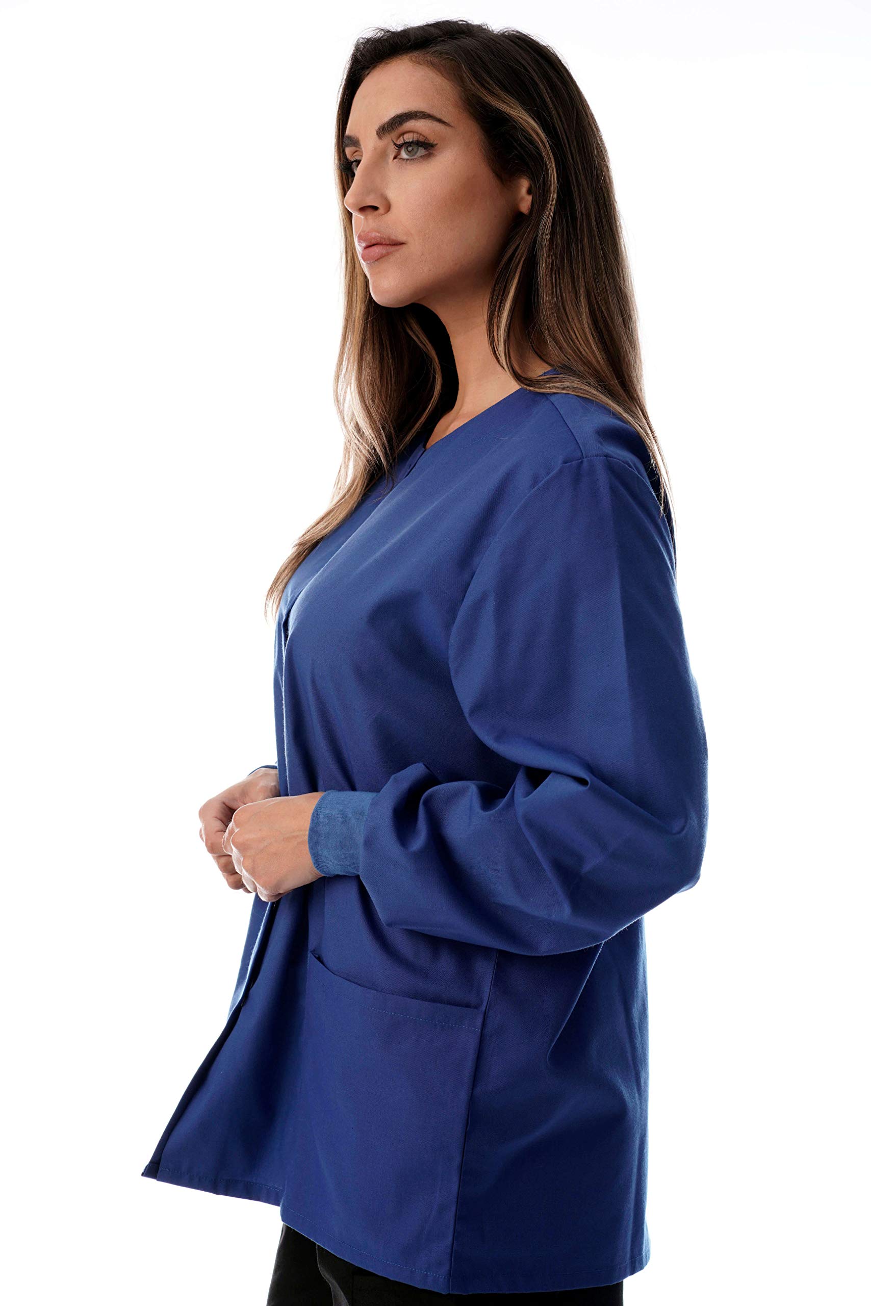 Just Love Women's Solid Scrub Jacket - Comfortable and Professional Uniform Coat - Picture 57 of 73