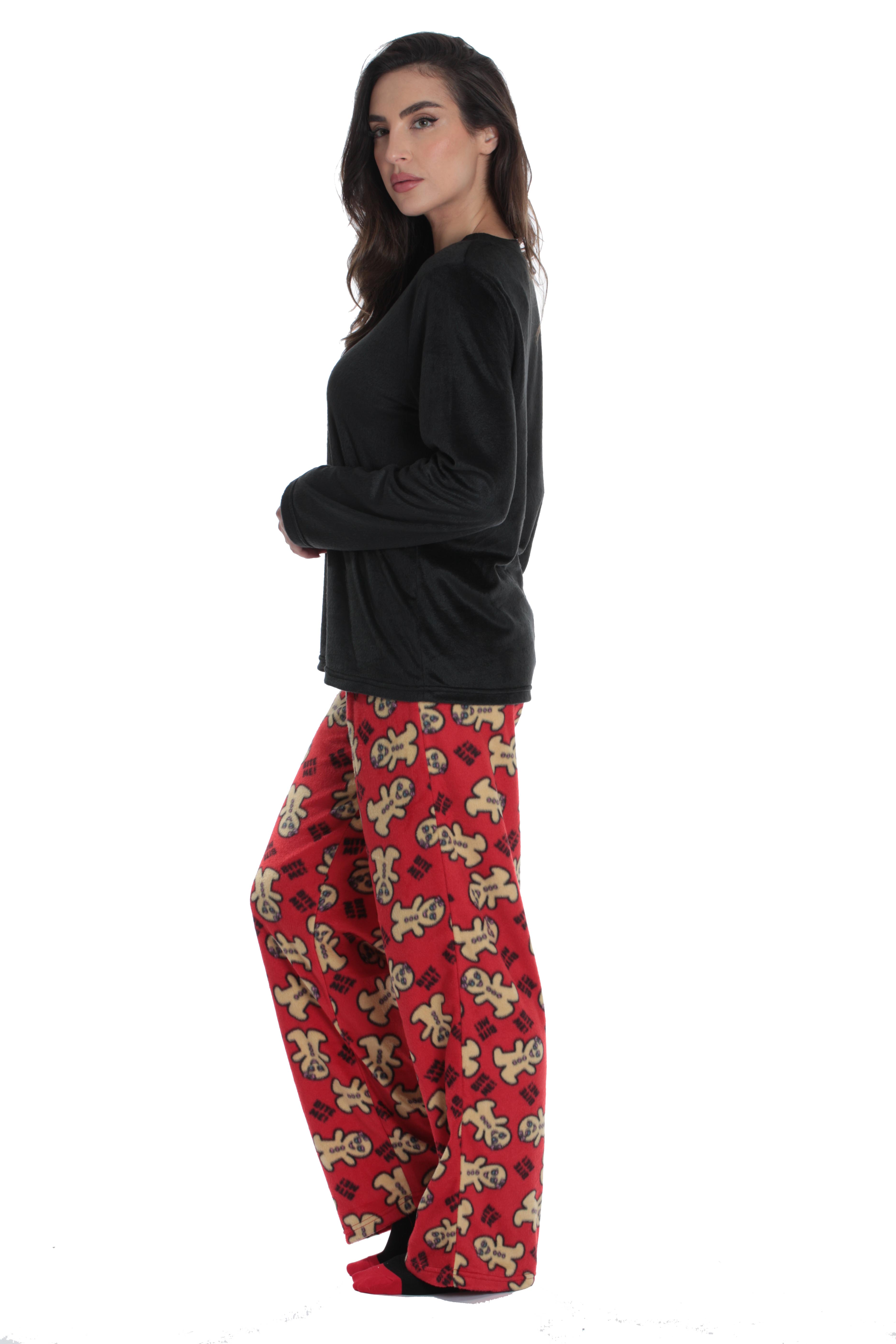 microfleece pajama pants womens