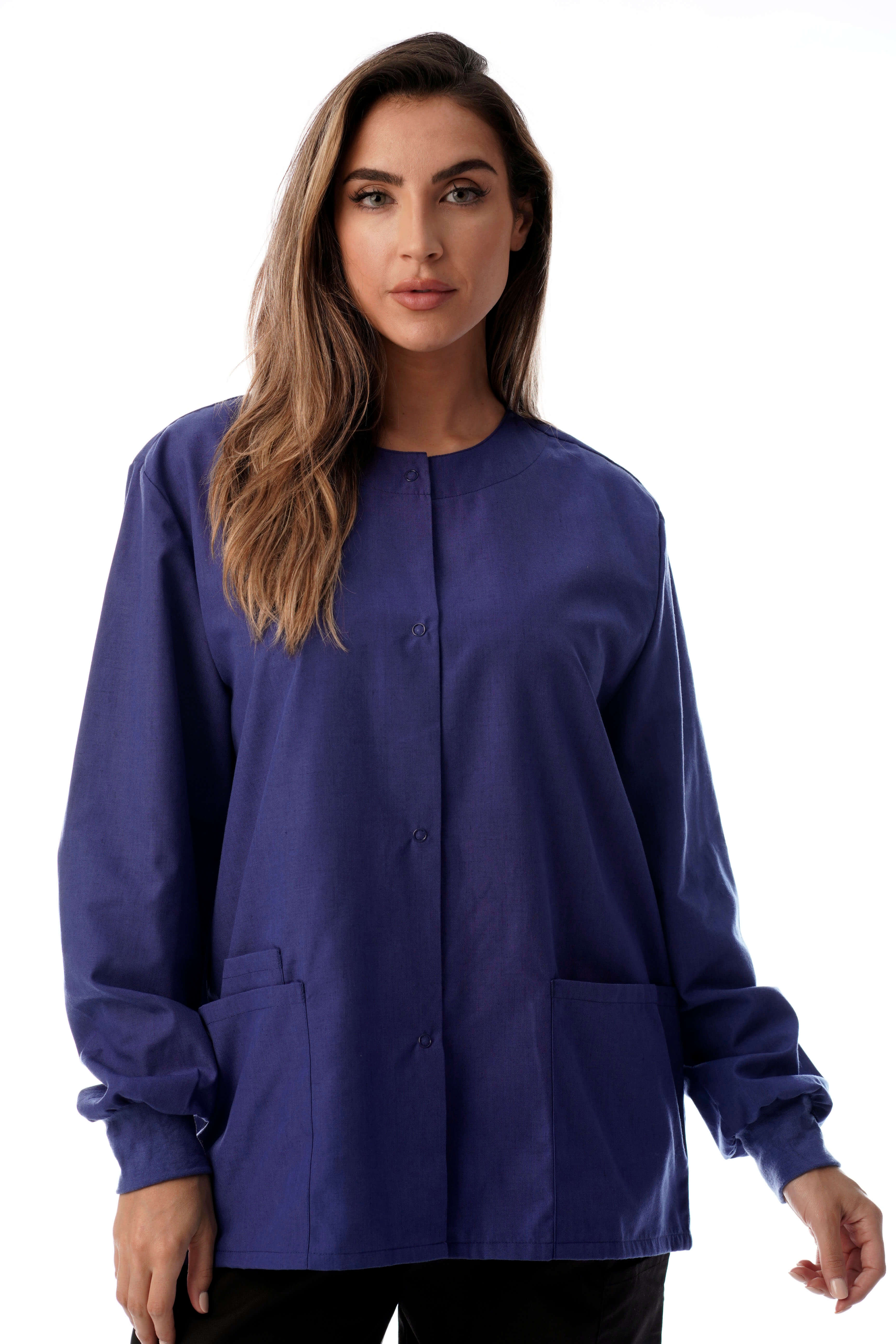 Just Love Women's Solid Scrub Jacket - Comfortable and Professional Uniform Coat - Picture 37 of 73