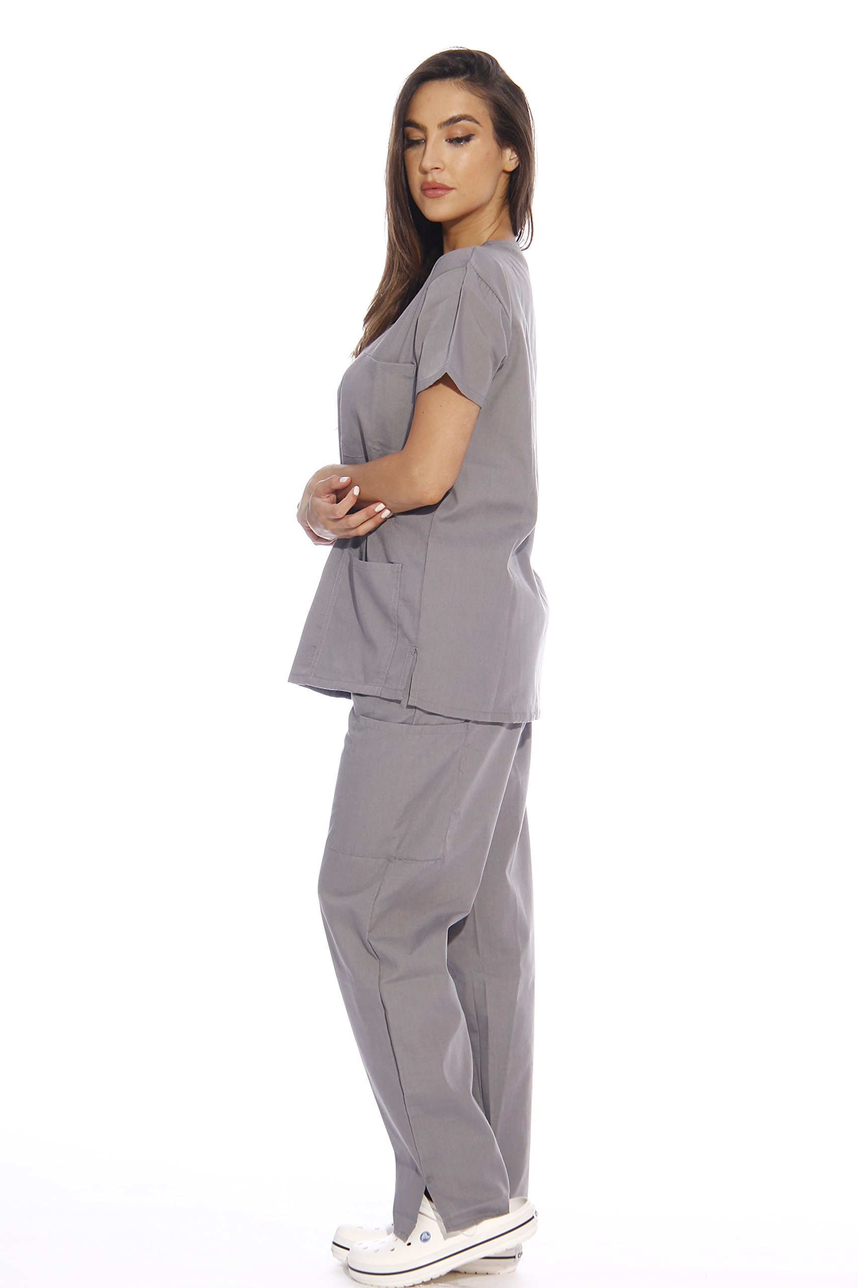 Just Love Women's Scrub Sets Six Pocket Medical Scrubs V-Neck with Cargo Pant 