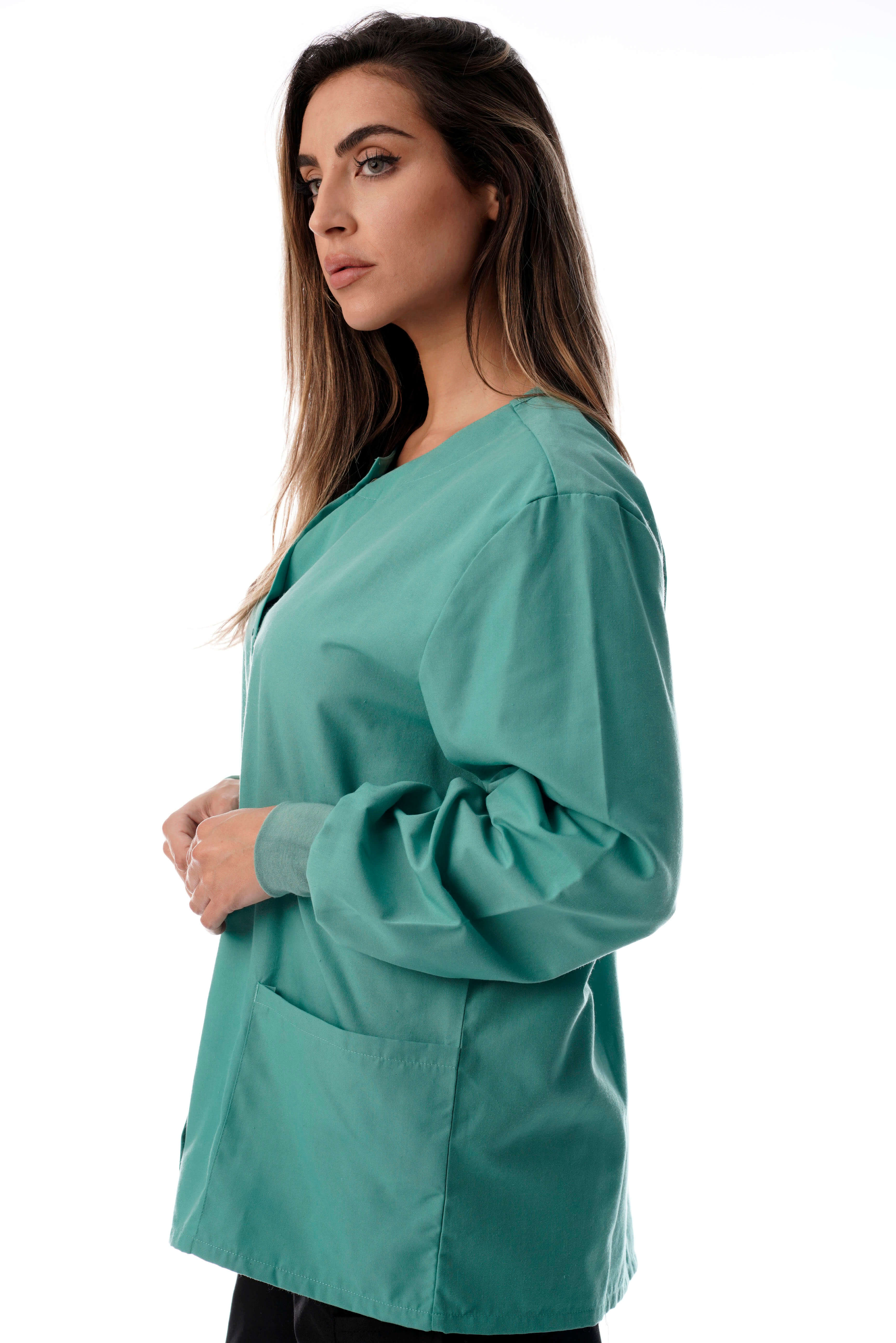 Just Love Women's Solid Scrub Jacket - Comfortable and Professional Uniform Coat - Picture 42 of 73