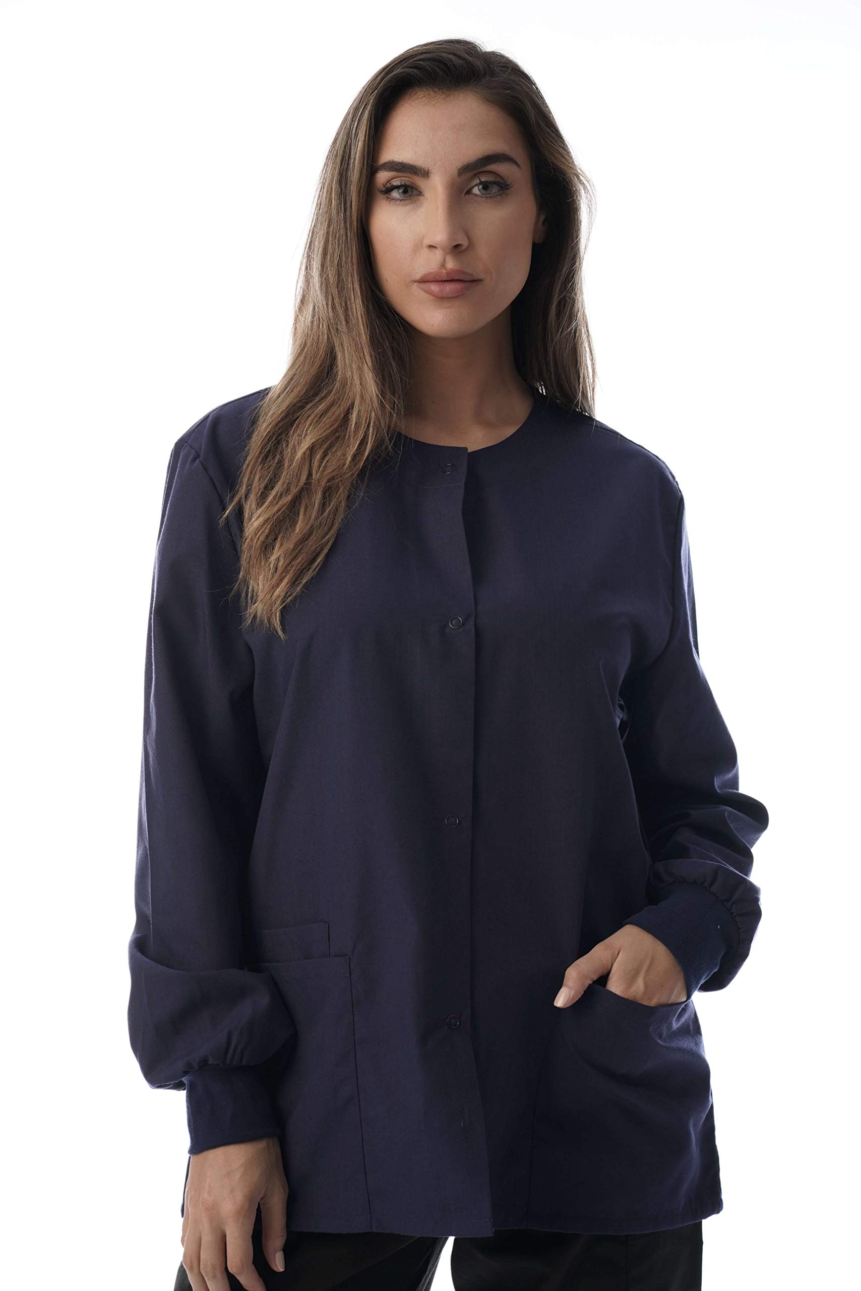 Just Love Women's Solid Scrub Jacket - Comfortable and Professional Uniform Coat - Picture 46 of 73