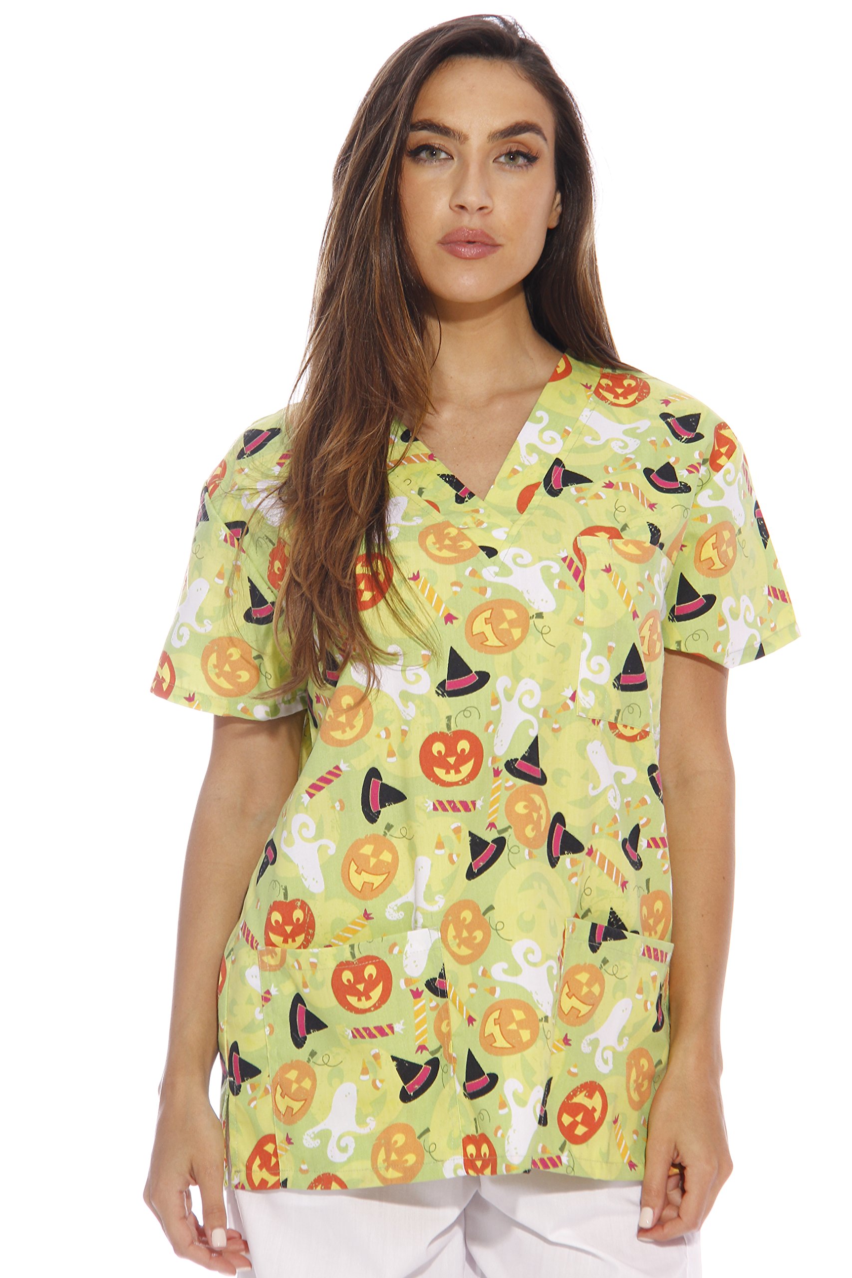 Just Love Women's Scrub Tops / Holiday Scrubs / Nursing Scrubs - Picture 6 of 51