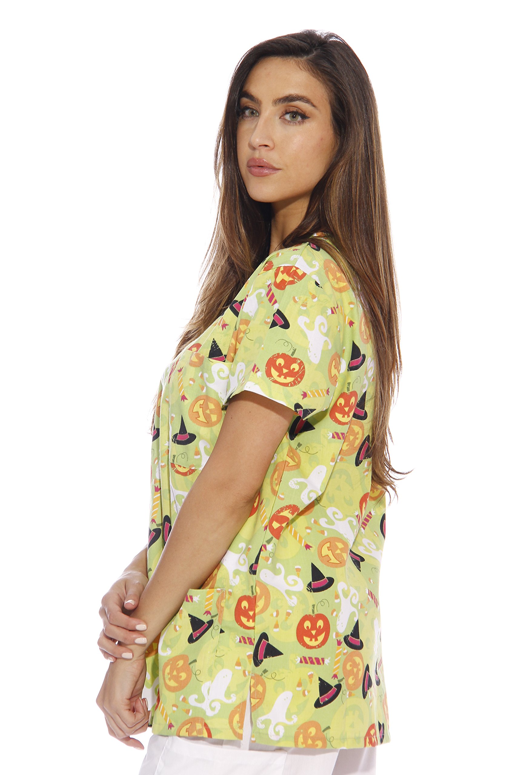 Just Love Women's Scrub Tops / Holiday Scrubs / Nursing Scrubs - Picture 8 of 51