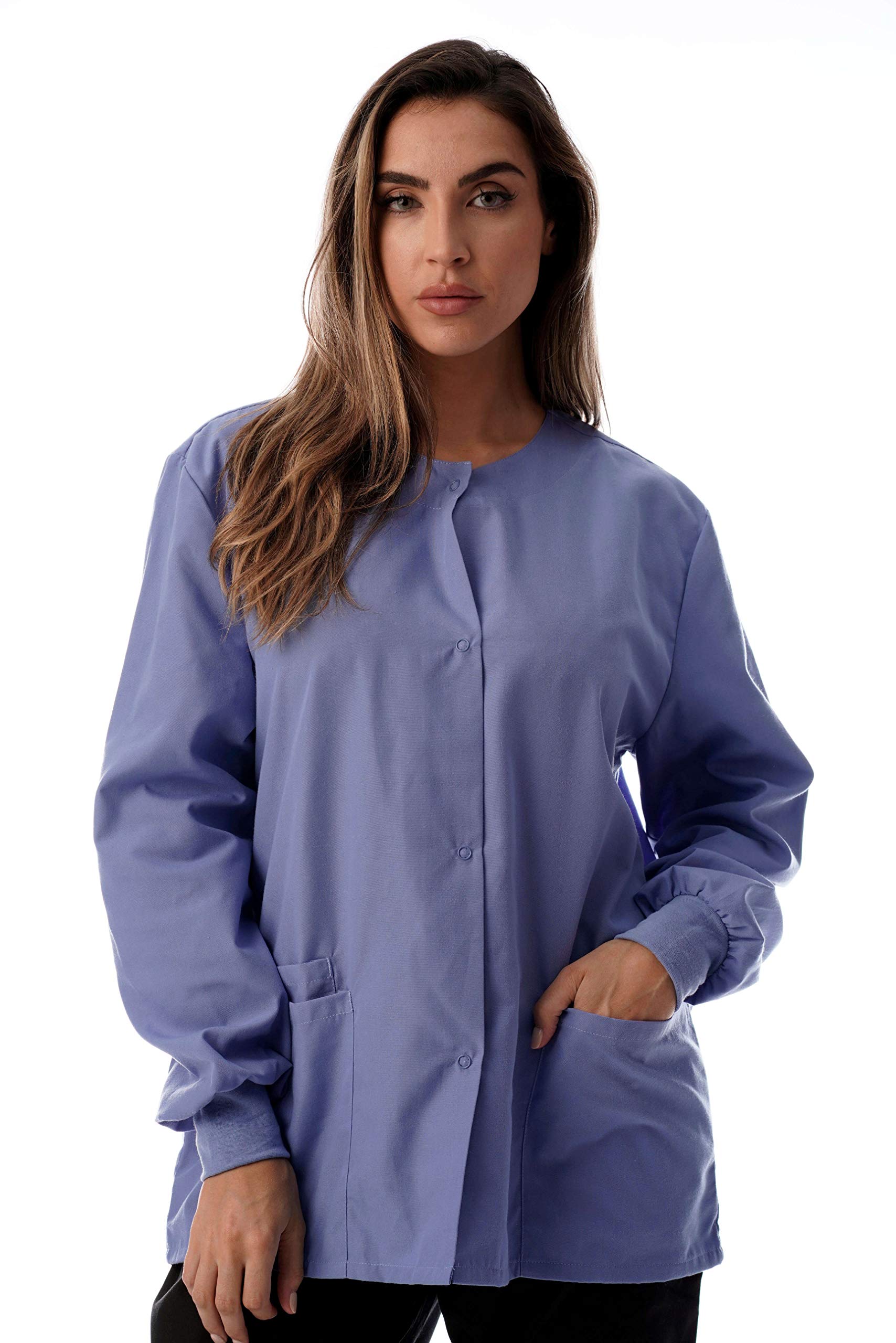 Just Love Women's Solid Scrub Jacket - Comfortable and Professional Uniform Coat - Picture 23 of 73