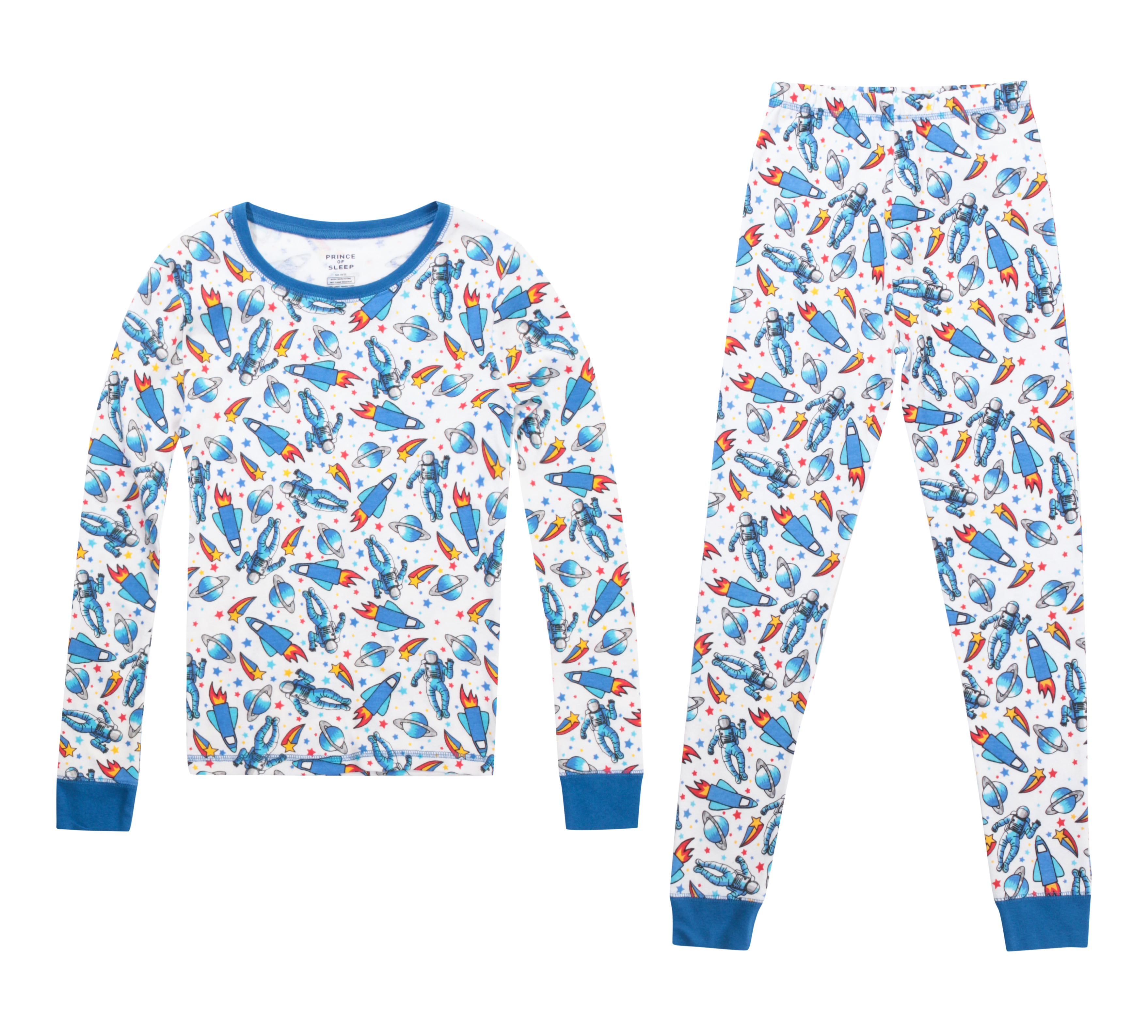 Prince of Sleep Cotton Pajamas Sets for Boys 34503-10610-10-12 - Picture 54 of 56