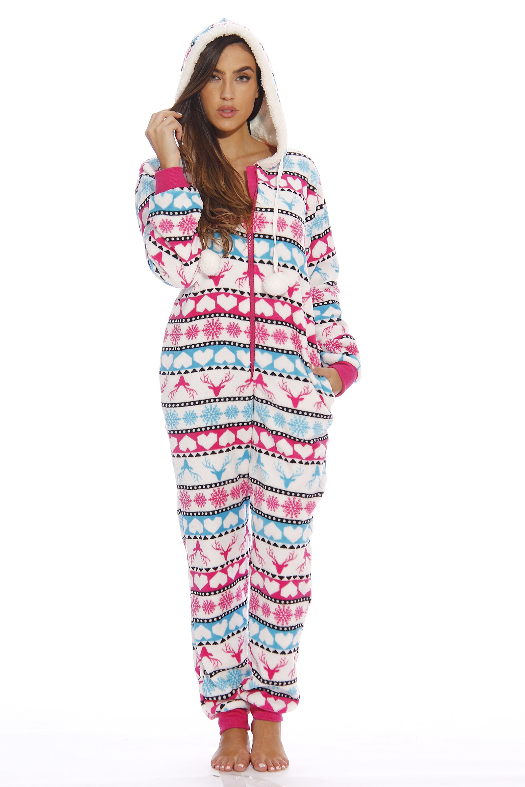 Just Love Adult Onesie Pajamas - Cozy One-Piece PJS For Men & Women | Fun Prints, Machine Washable, Ultra Soft - View #5