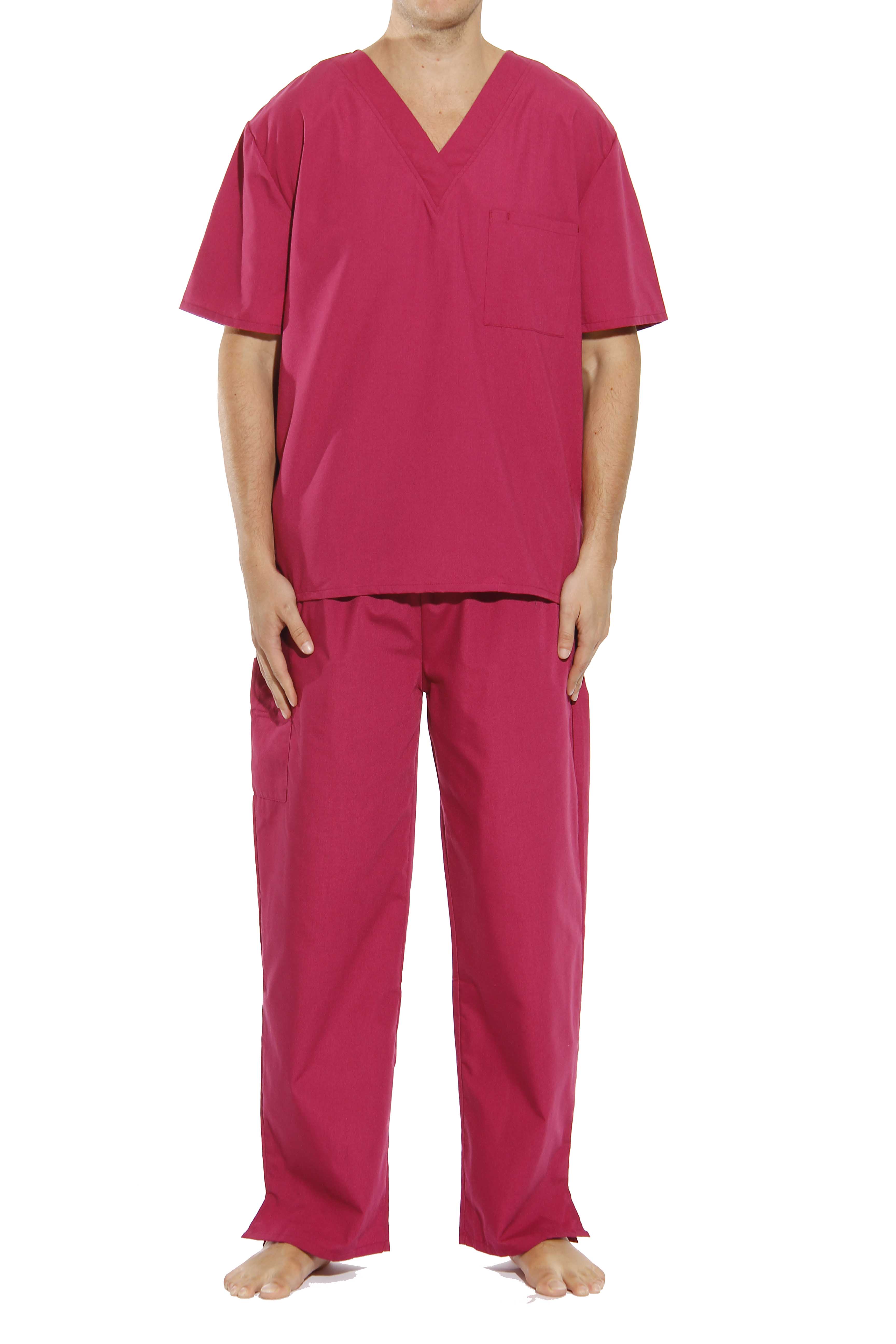 33300M-Red-S Tropi Unisex Scrub Sets 