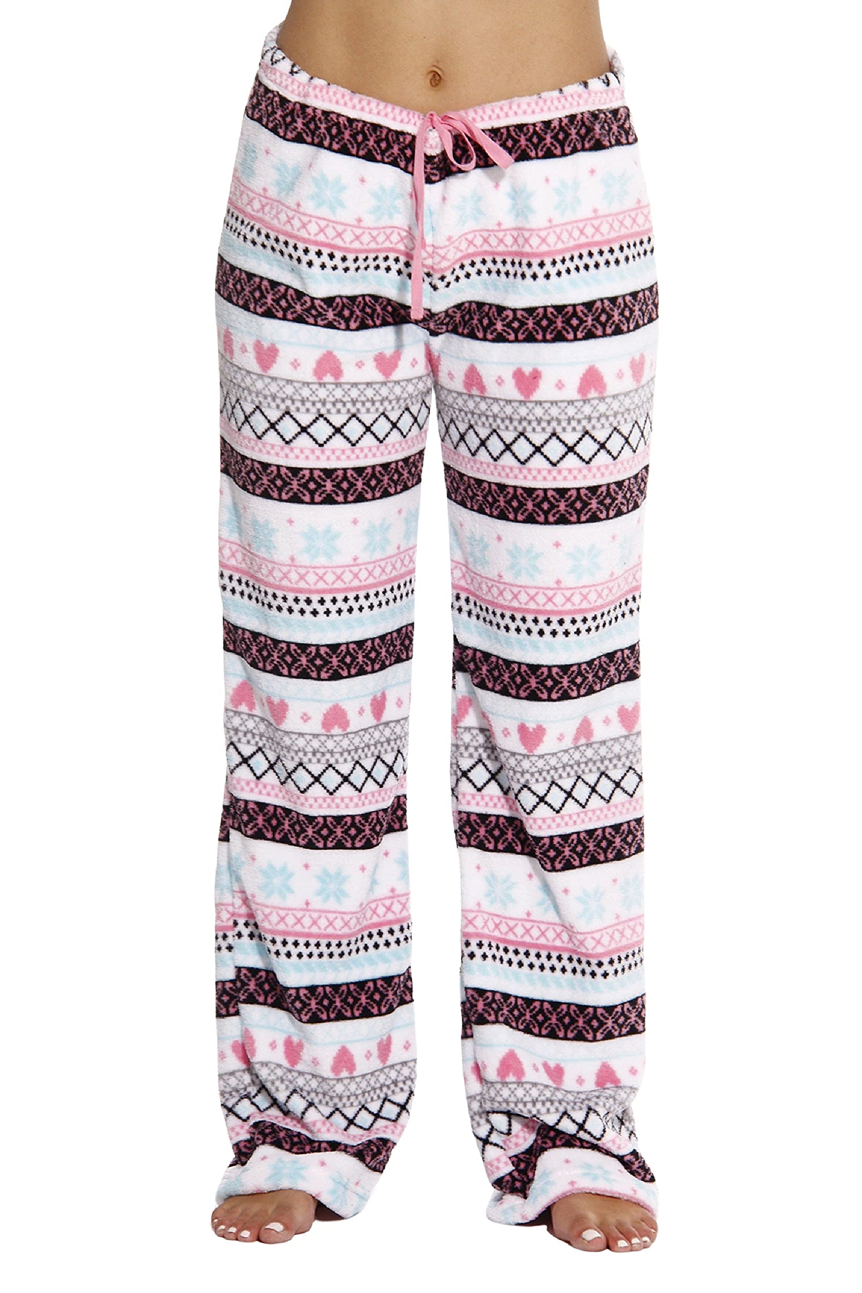 Just Love Women's Plush Pajama Pants - Soft and Cozy Lounge Pants in Petite  to