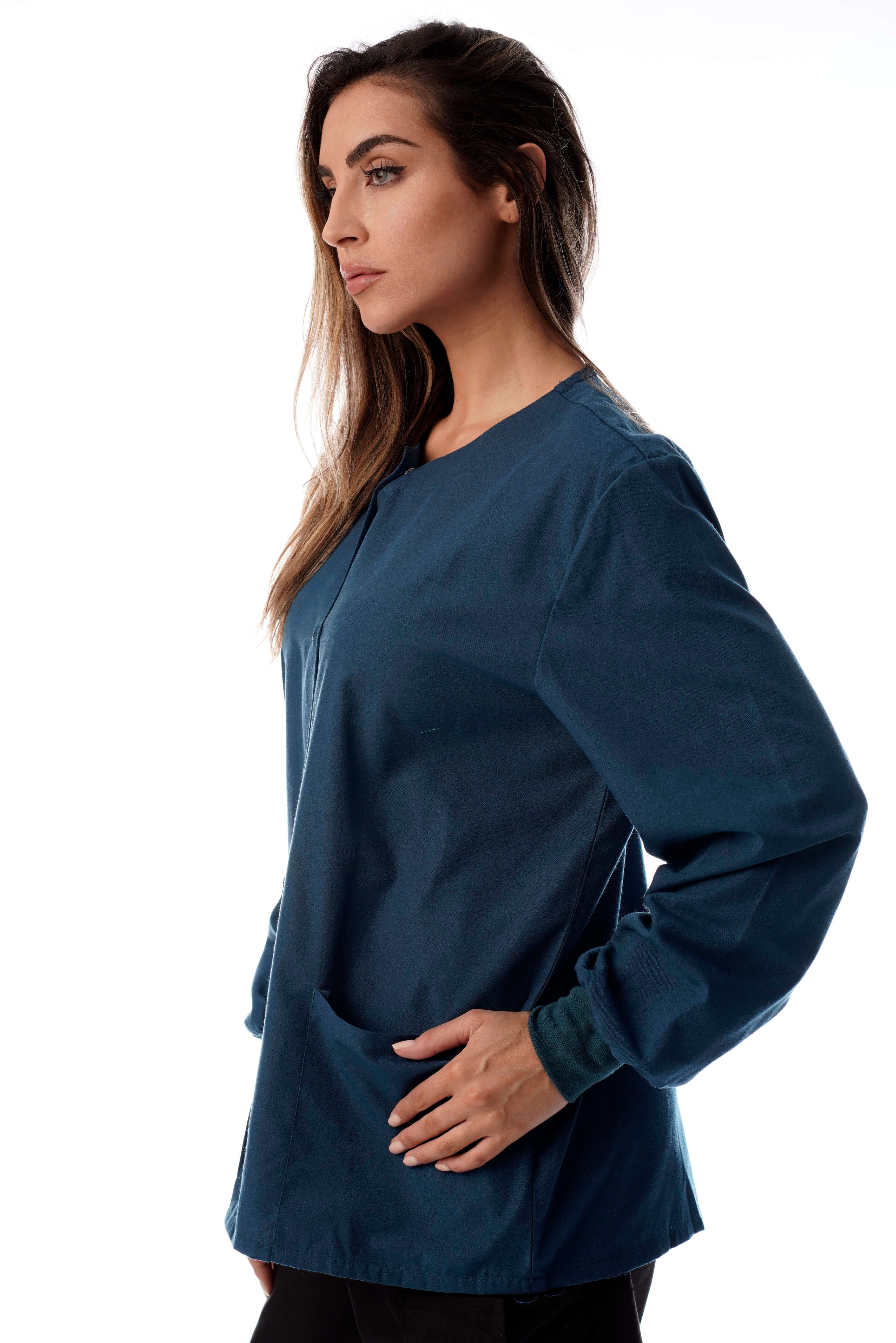 Just Love Women's Solid Scrub Jacket - Comfortable and Professional Uniform Coat - Picture 18 of 73