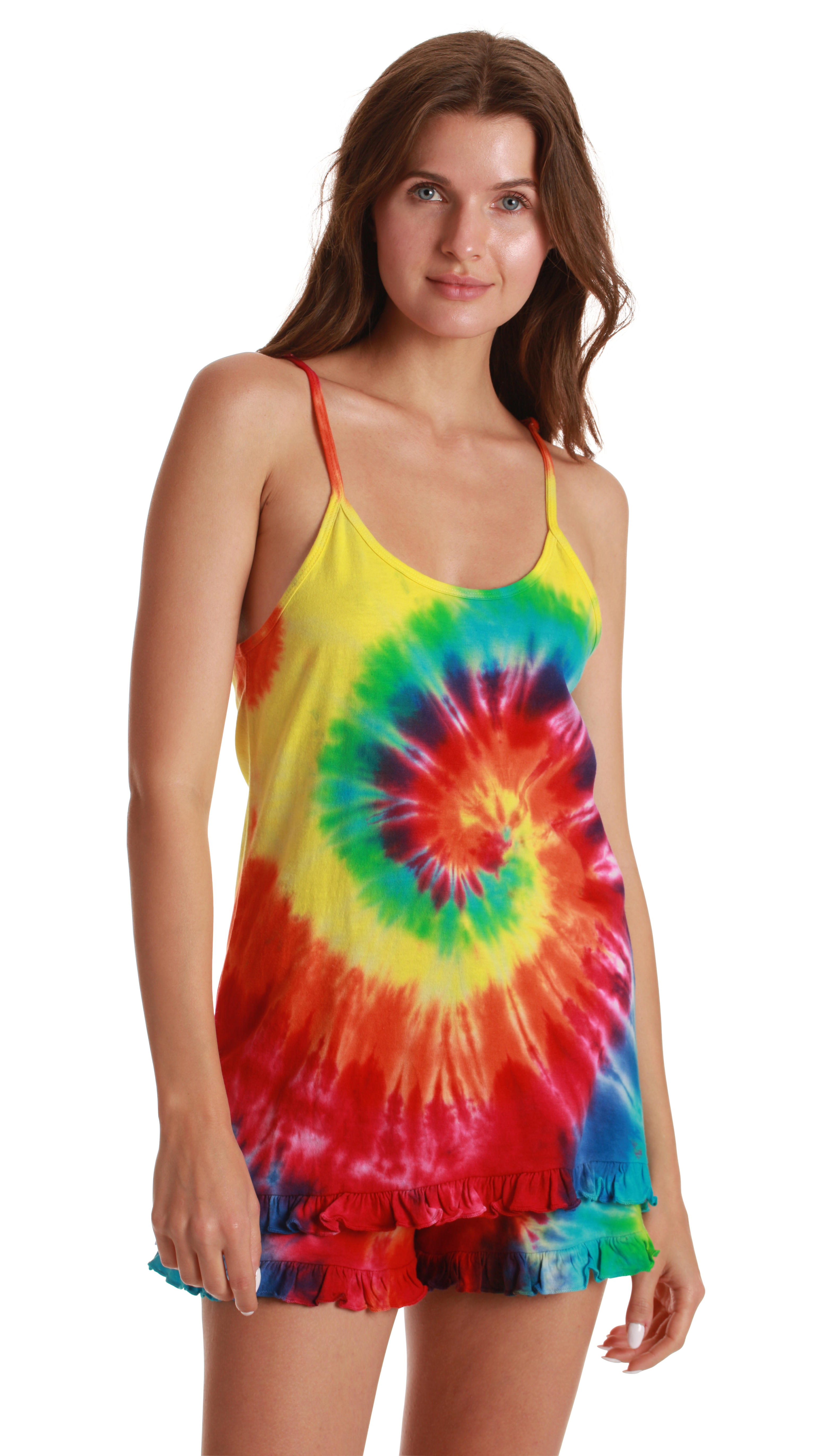 Tie dye 2025 pajama short set