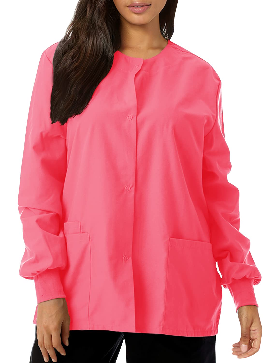 Just Love Women's Solid Scrub Jacket - Comfortable and Professional Uniform Coat - Picture 30 of 73