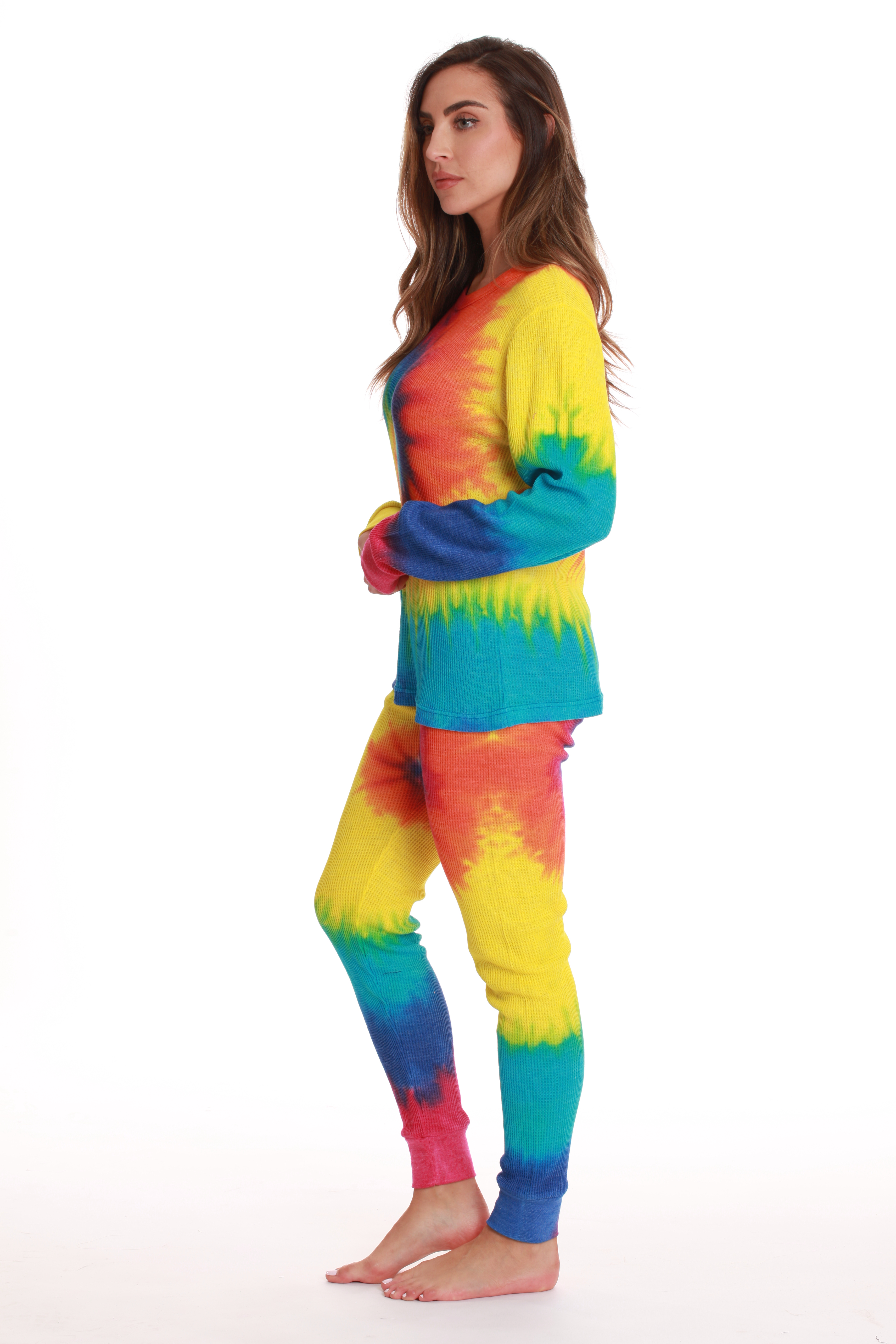 womens tie dye two piece set