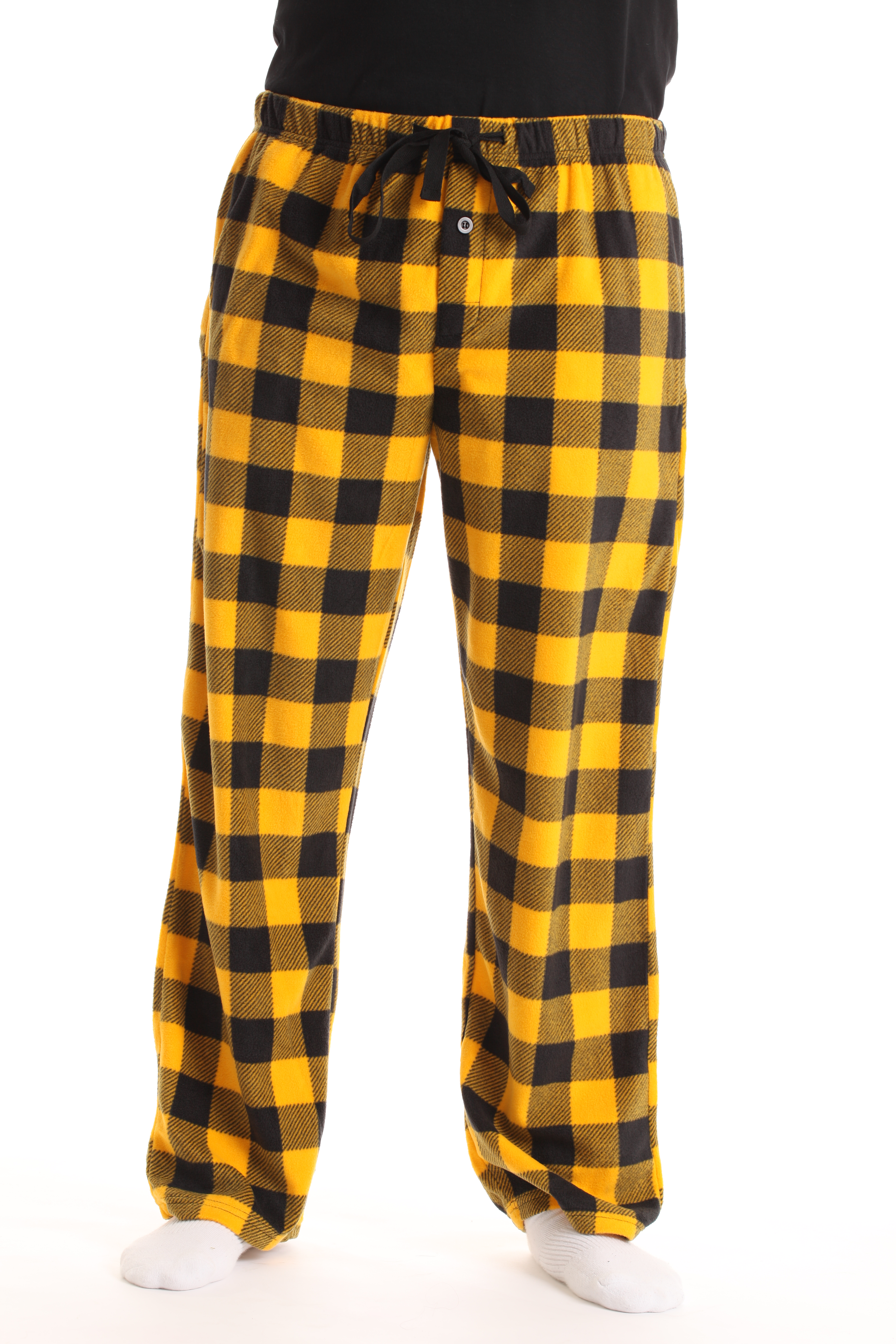 Microfleece Men's Plaid Pajama Pants 