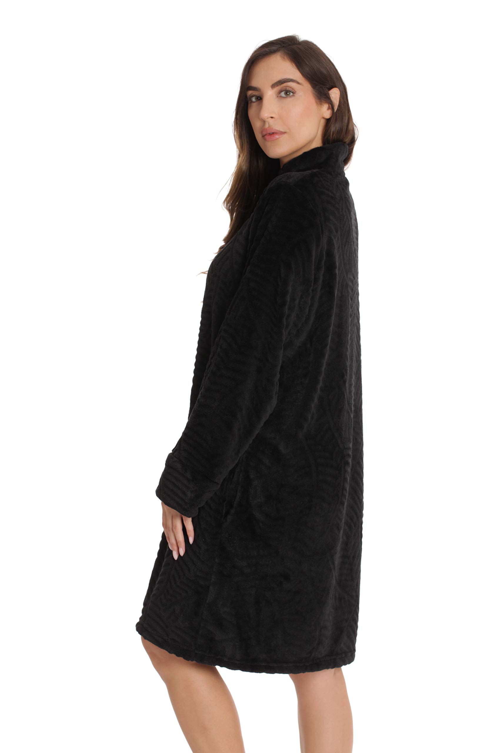 Just Love Plush Zipper Lounger Short Robe Ebay