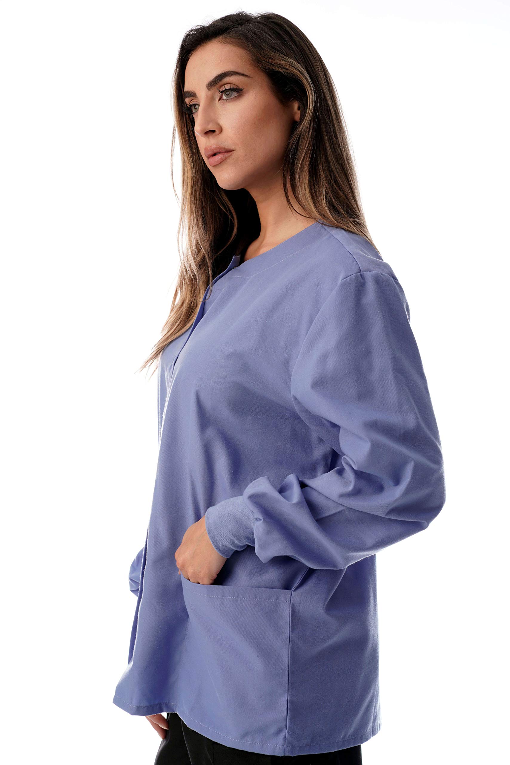 Just Love Women's Solid Scrub Jacket - Comfortable and Professional Uniform Coat - Picture 24 of 73
