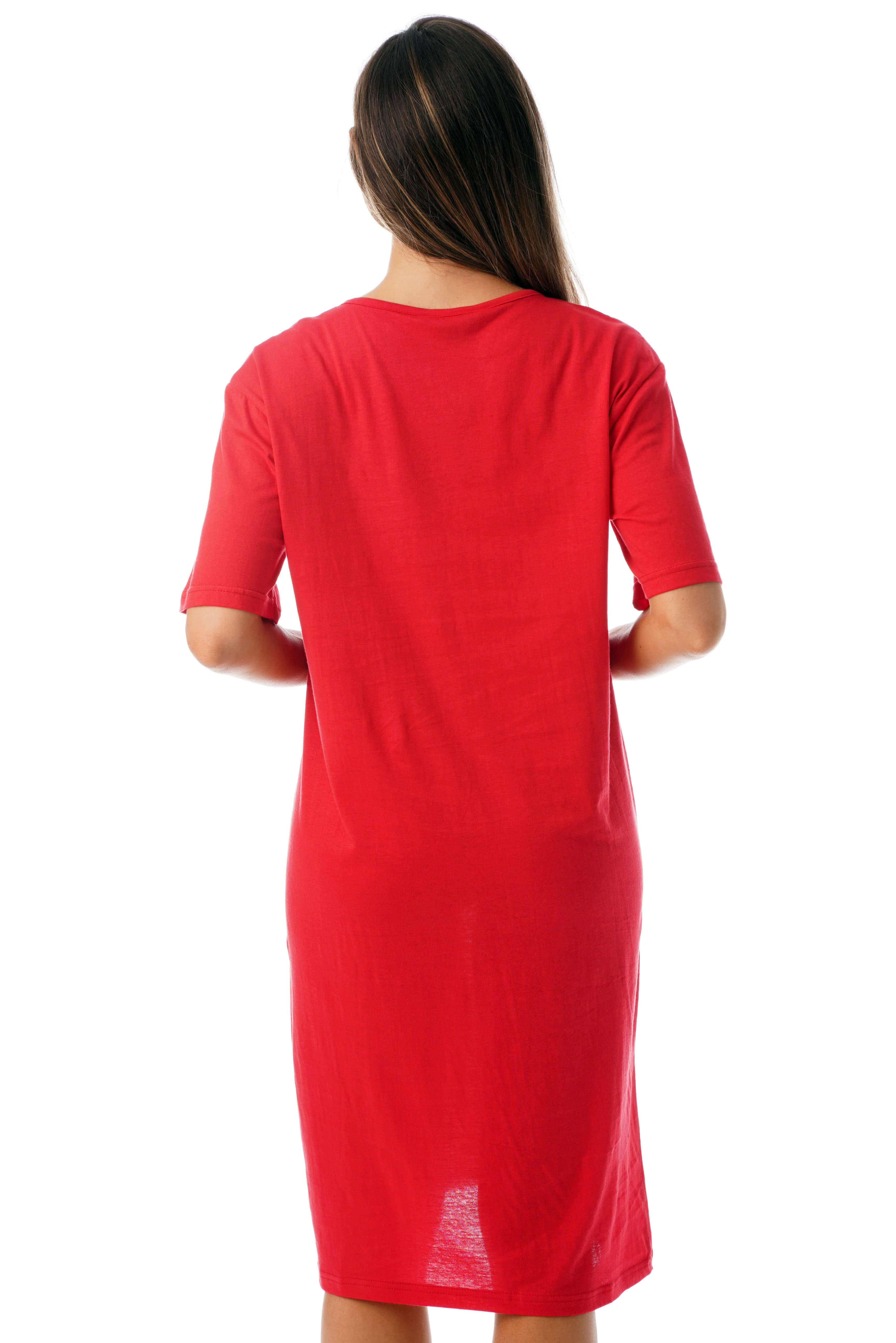 just love short sleeve nightgown sleep dress for women sleepwear Just Love Short Sleeve Nightgown Sleep Dress for Women Sleepwear (Grey