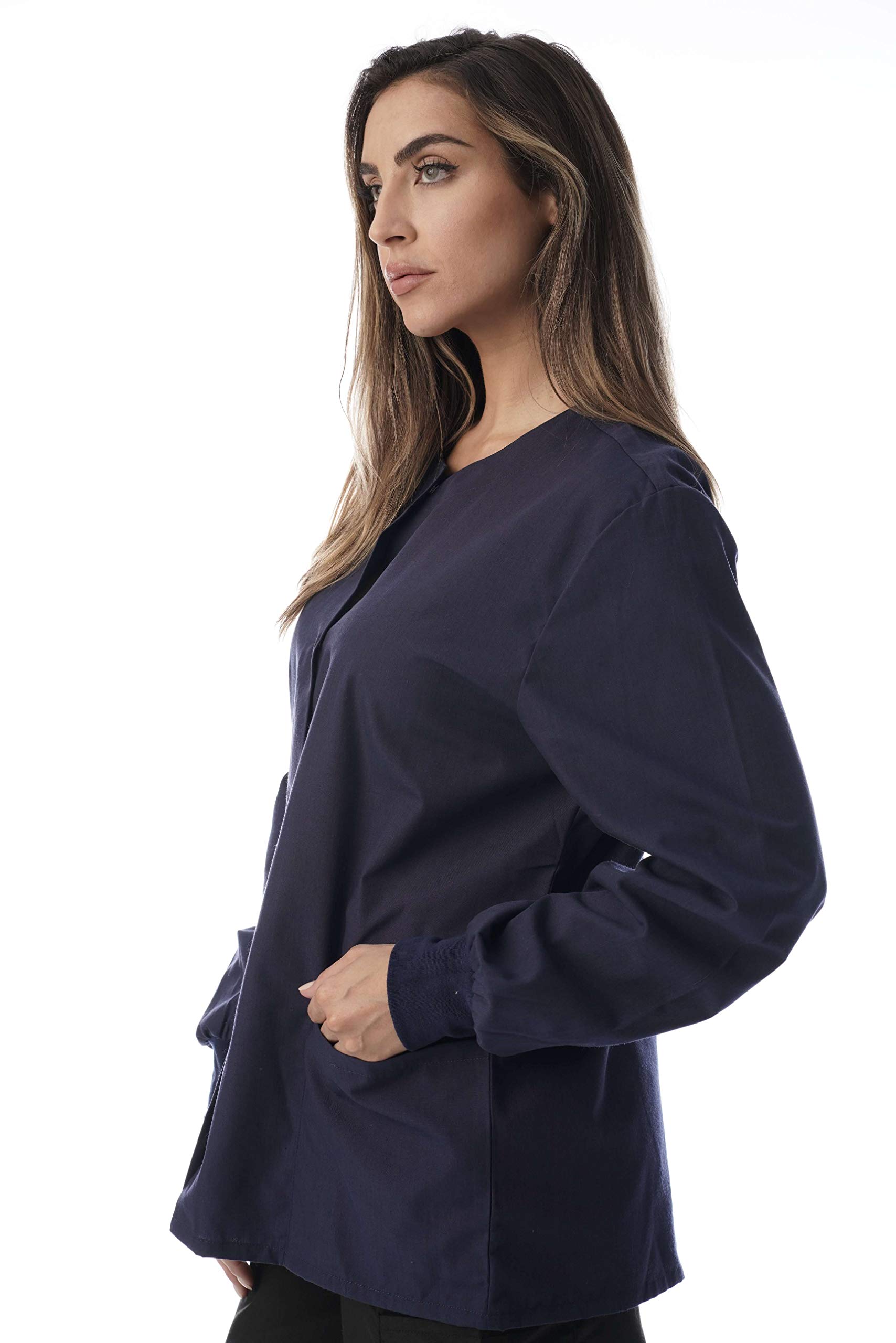 Just Love Women's Solid Scrub Jacket - Comfortable and Professional Uniform Coat - Picture 47 of 73