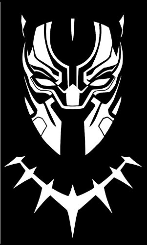 Black Panther Logo Vinyl Decal 3 inch 5 inch Comic book Sticker Black Panther Mask 4 inch Window Decal Marvel Wakanda Car Decal