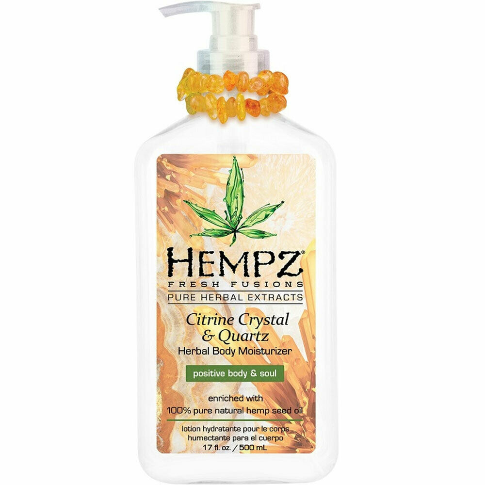 Hempz Citrine Crystal And Quartz Herbal Body Moisturizer Lotion 170 Oz