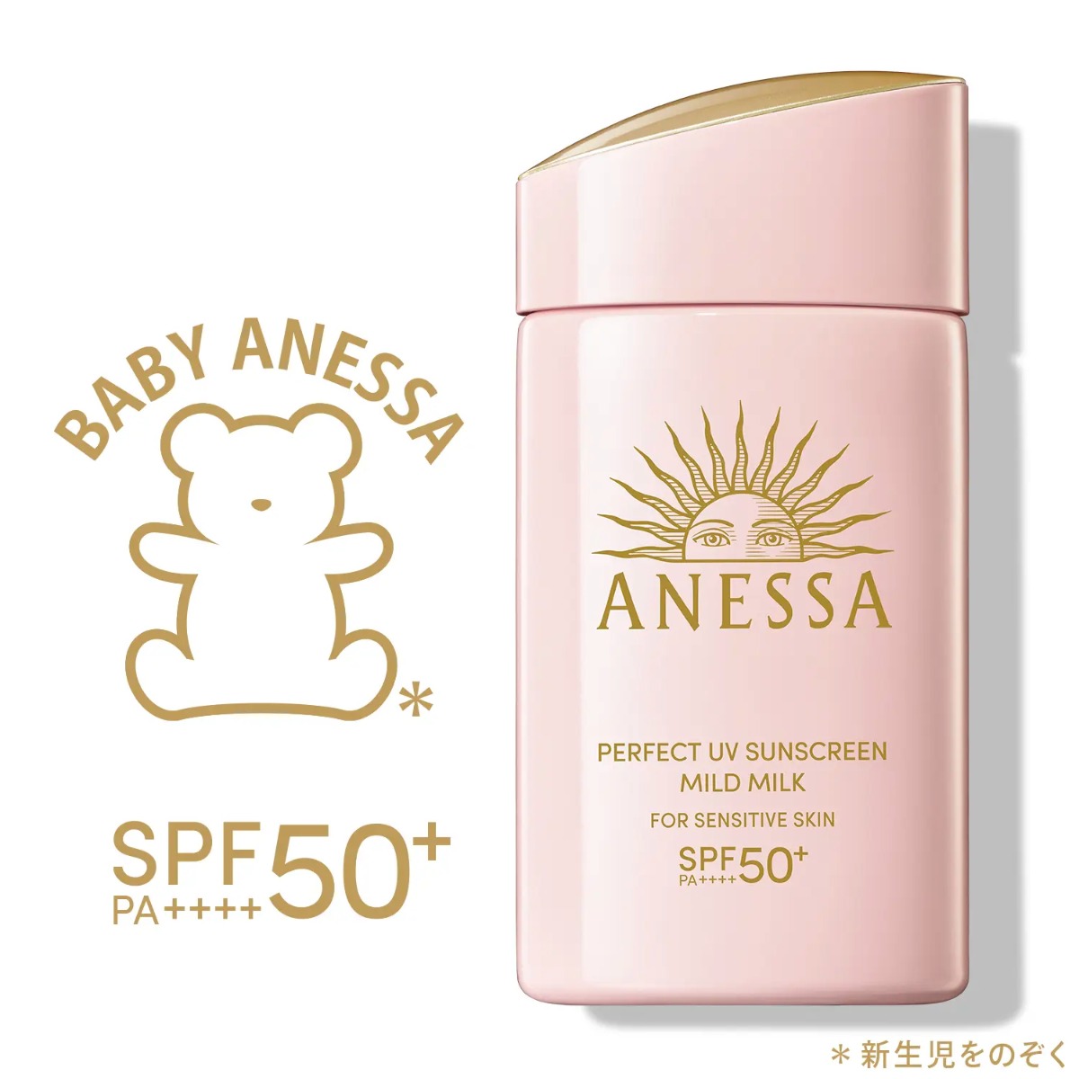 SHISEIDO Anessa UV Skin Care Milk NA Trial Set SPF50 PA 60ml